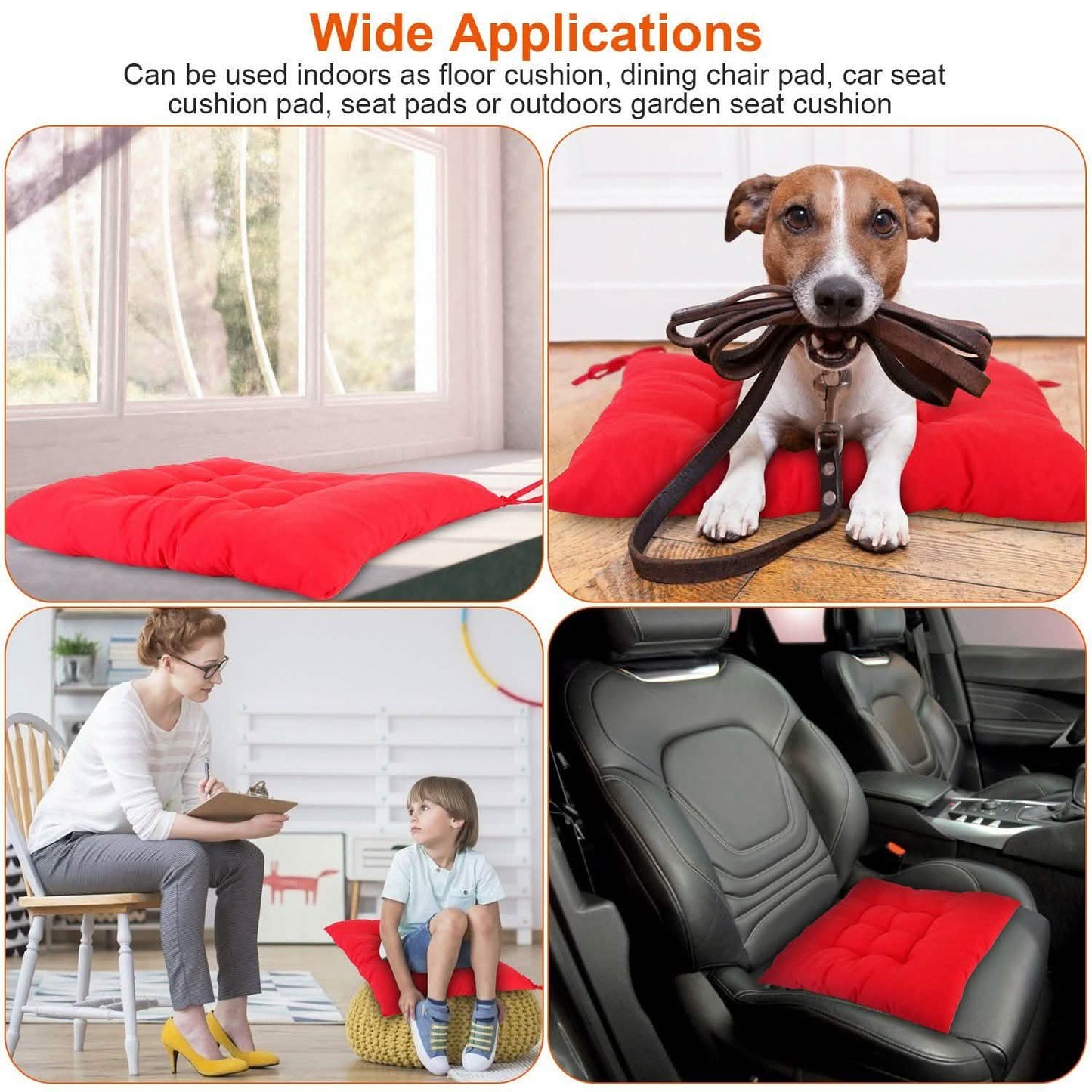 4-Pack: Chair Cushion Pads Pillow DailySale