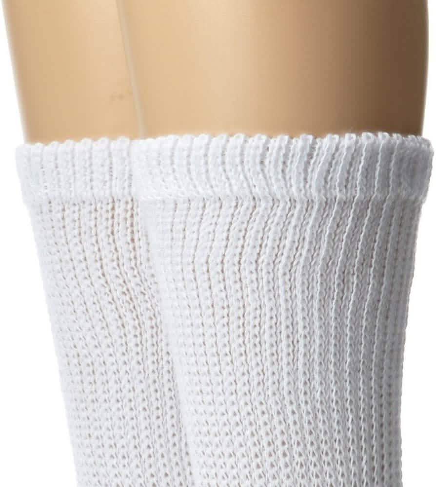 4-Pack: Comfortable Non-Binding Diabetic Crew Socks DailySale