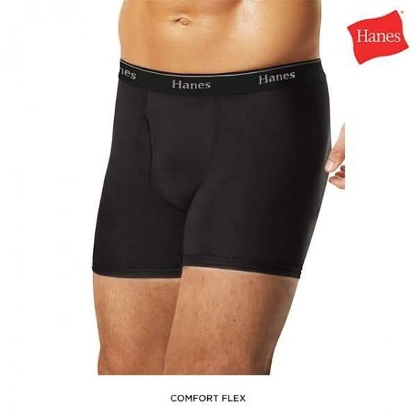 4-Pack: Hanes 100% Cotton Boxer Briefs - Size: Small DailySale