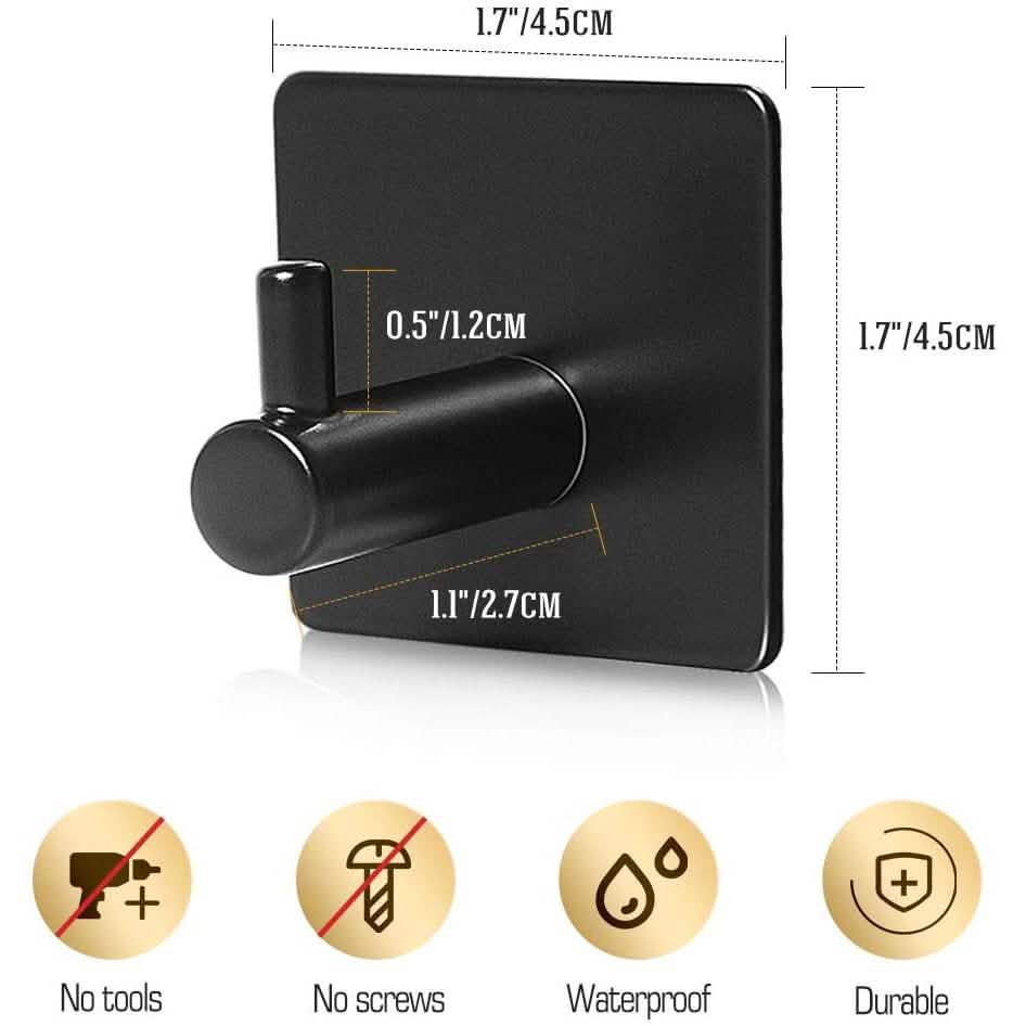 4-Pack: Heavy Duty Durable 304 Stainless Steel Wall Hangers DailySale