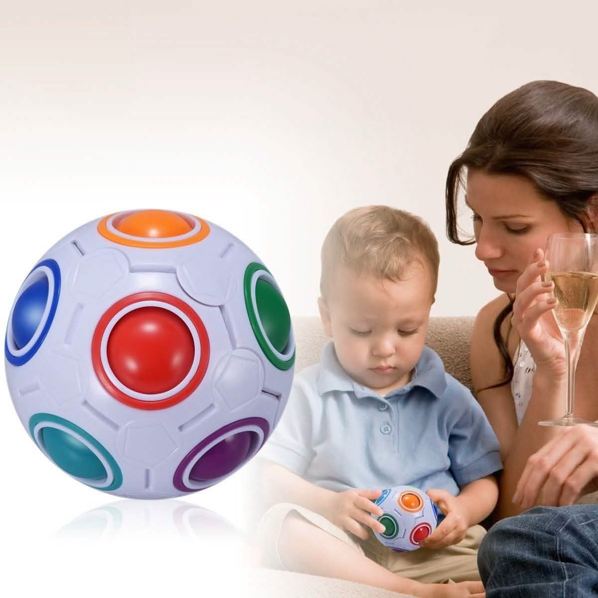 4-Pack: Magic Rainbow Ball Brain Teaser Puzzle Toy DailySale
