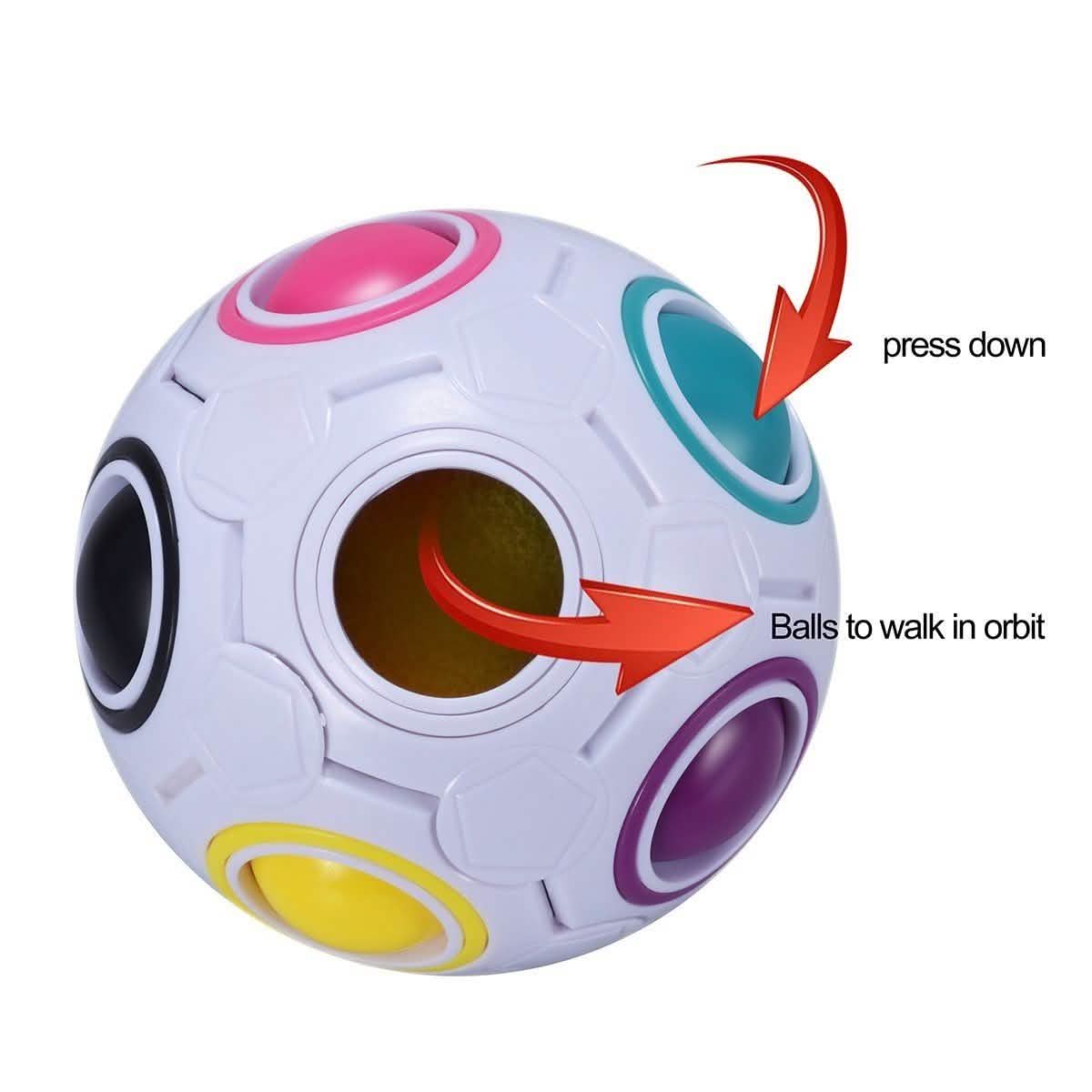 4-Pack: Magic Rainbow Ball Brain Teaser Puzzle Toy DailySale