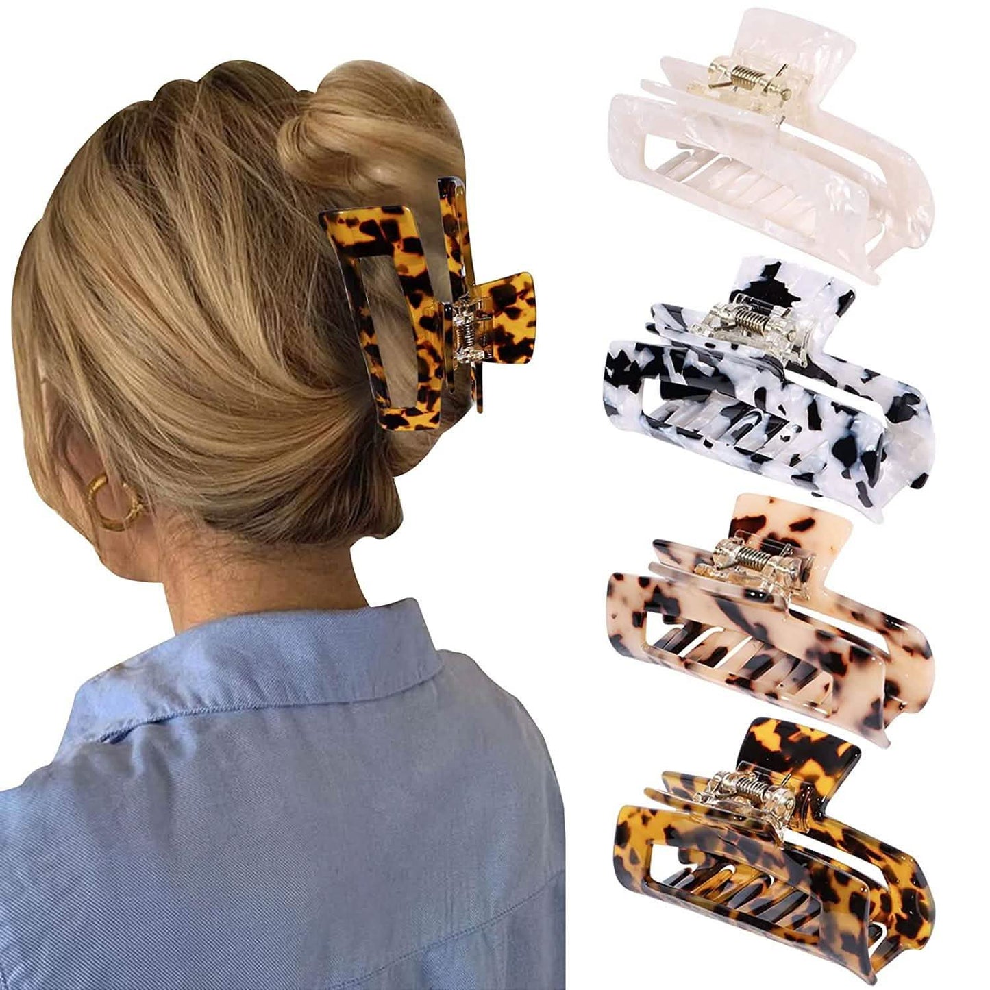 4-Pack: MagicSky Hair Claw Clips DailySale