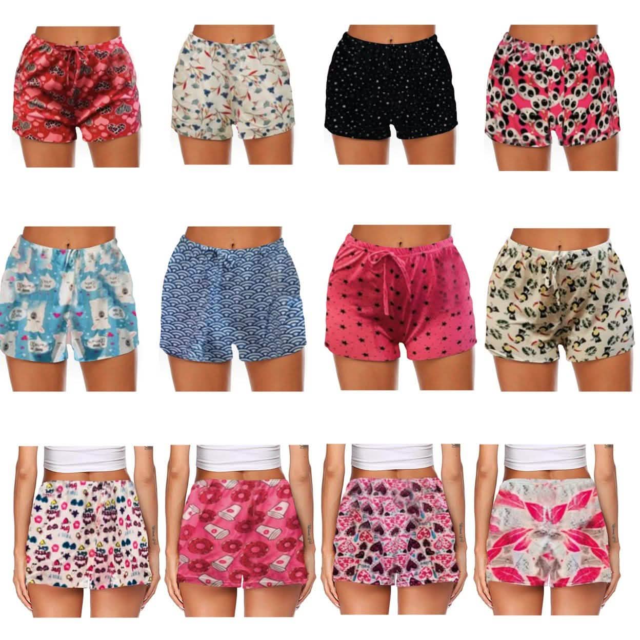 4-Pack: Mystery Deal Women's Comfy Lounge Bottom Pajama Shorts with Drawstring DailySale