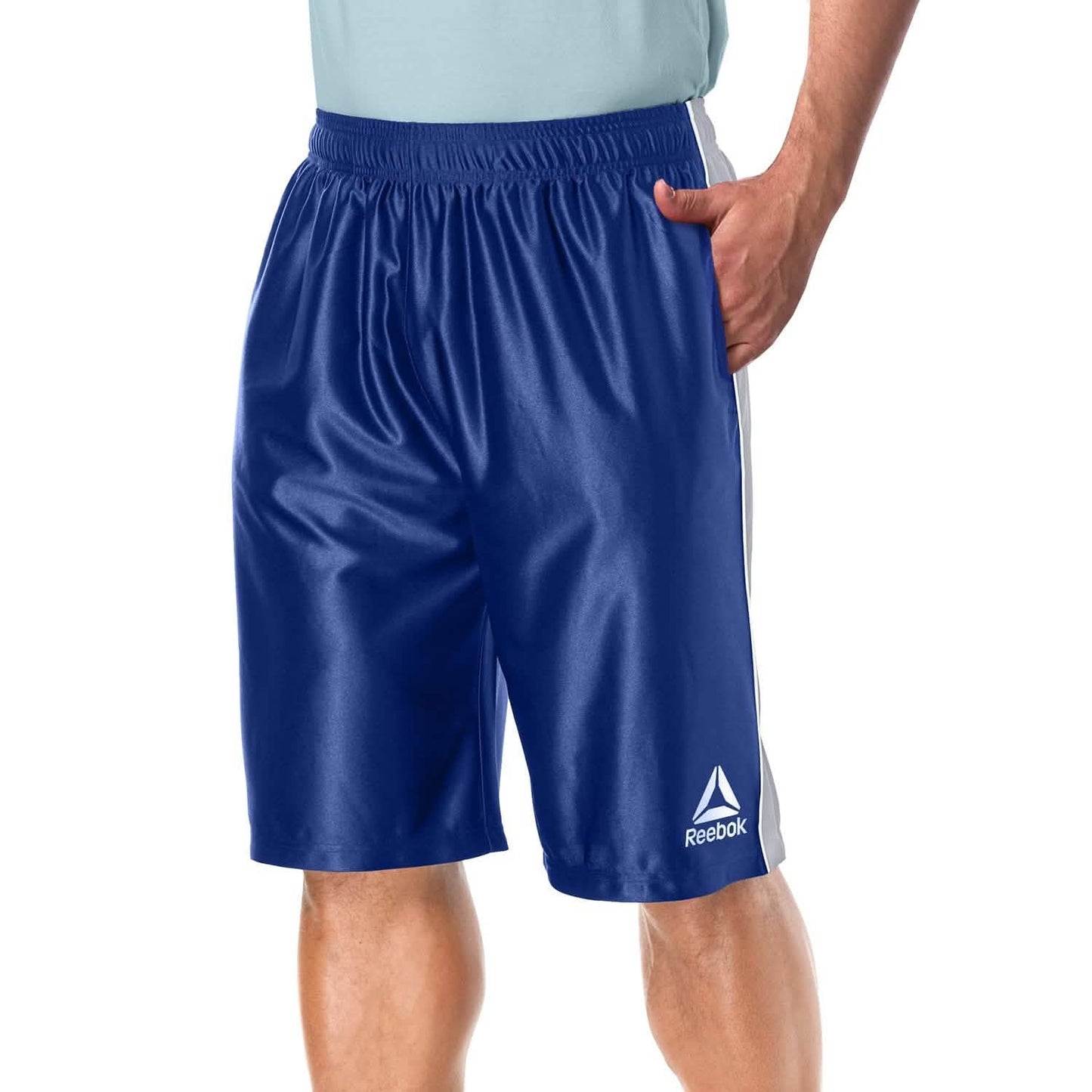 4-Pack: Reebok Men's Two Toned Athletic Performance Dazzle Shorts With Pockets DailySale
