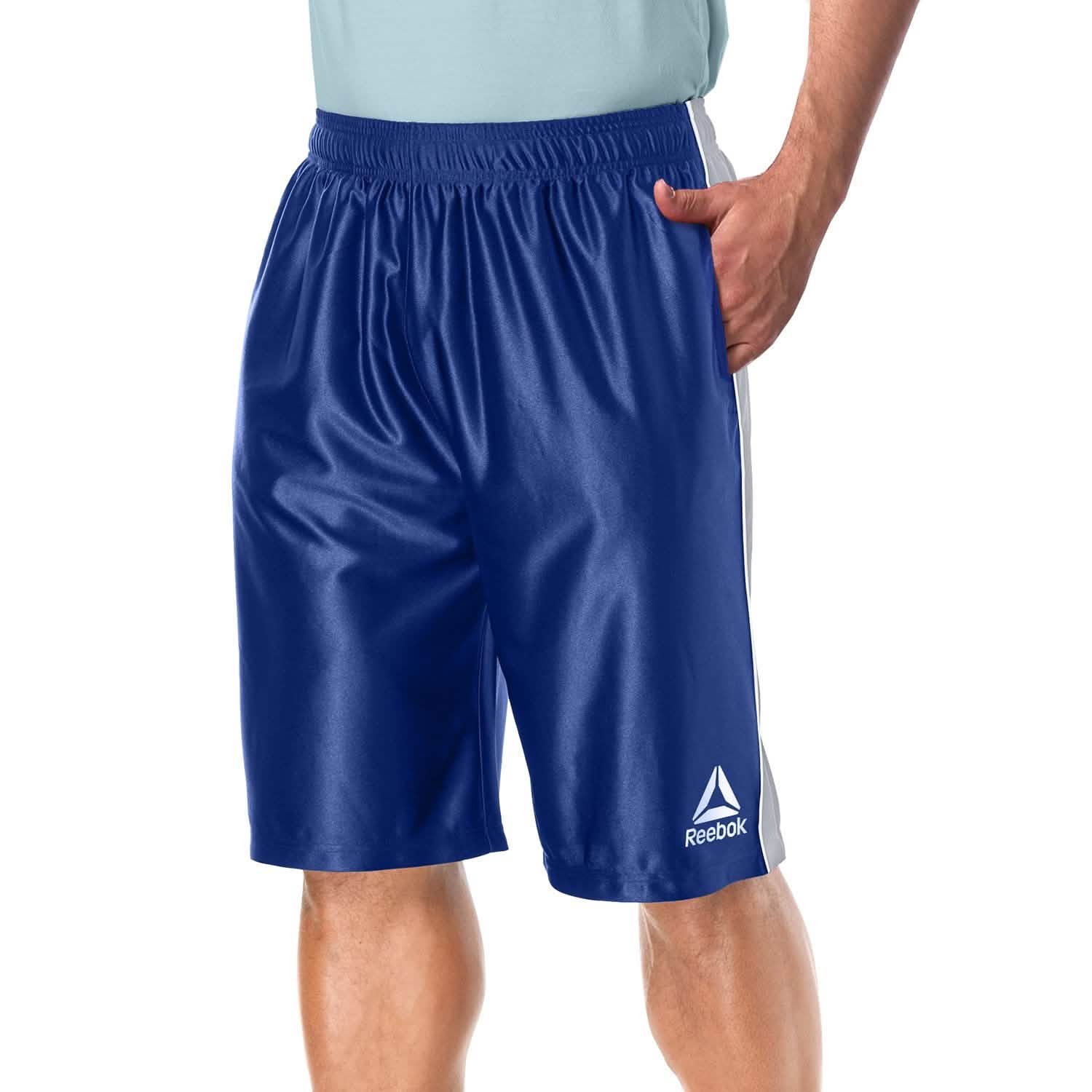 4-Pack: Reebok Men's Two Toned Athletic Performance Dazzle Shorts With Pockets DailySale