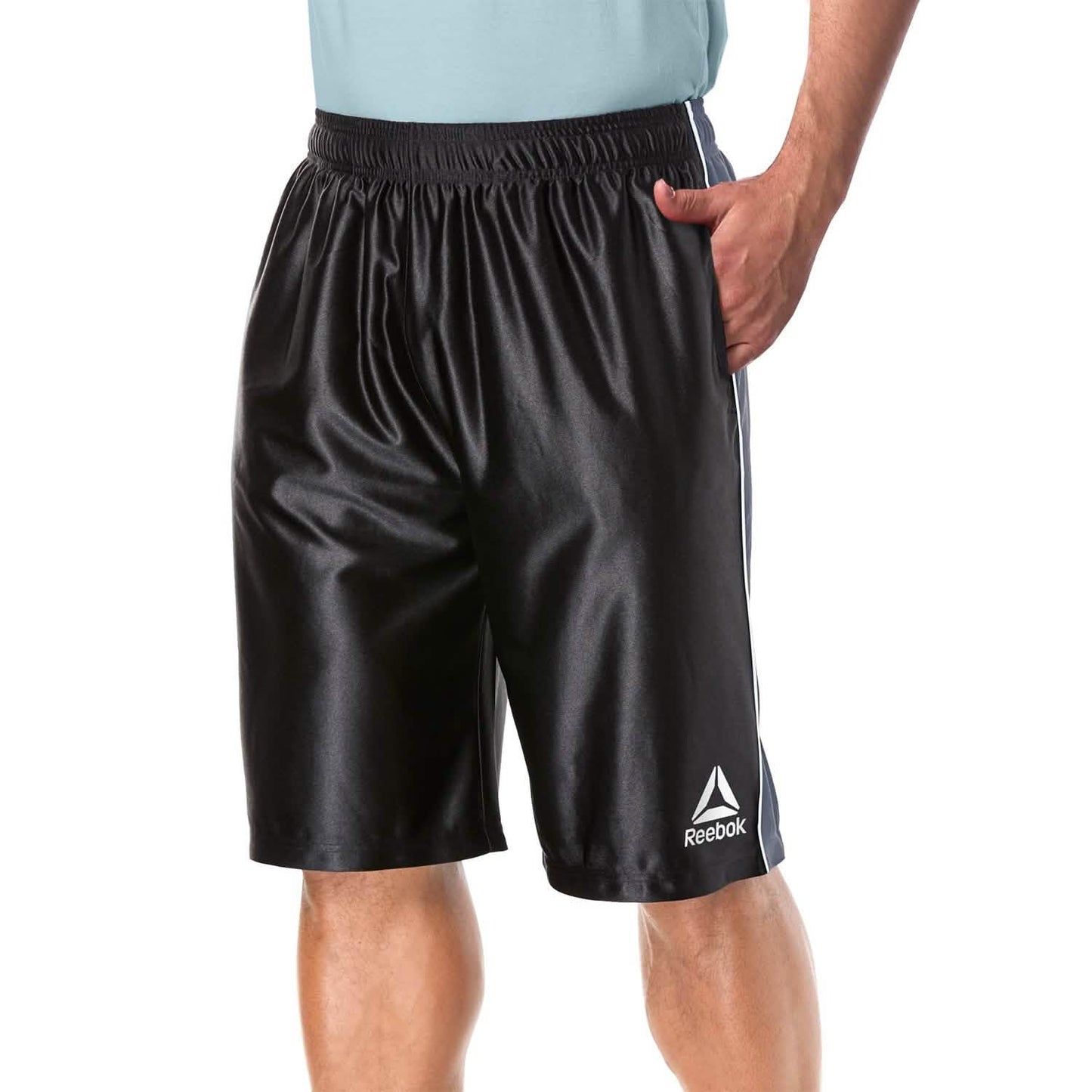 4-Pack: Reebok Men's Two Toned Athletic Performance Dazzle Shorts With Pockets DailySale
