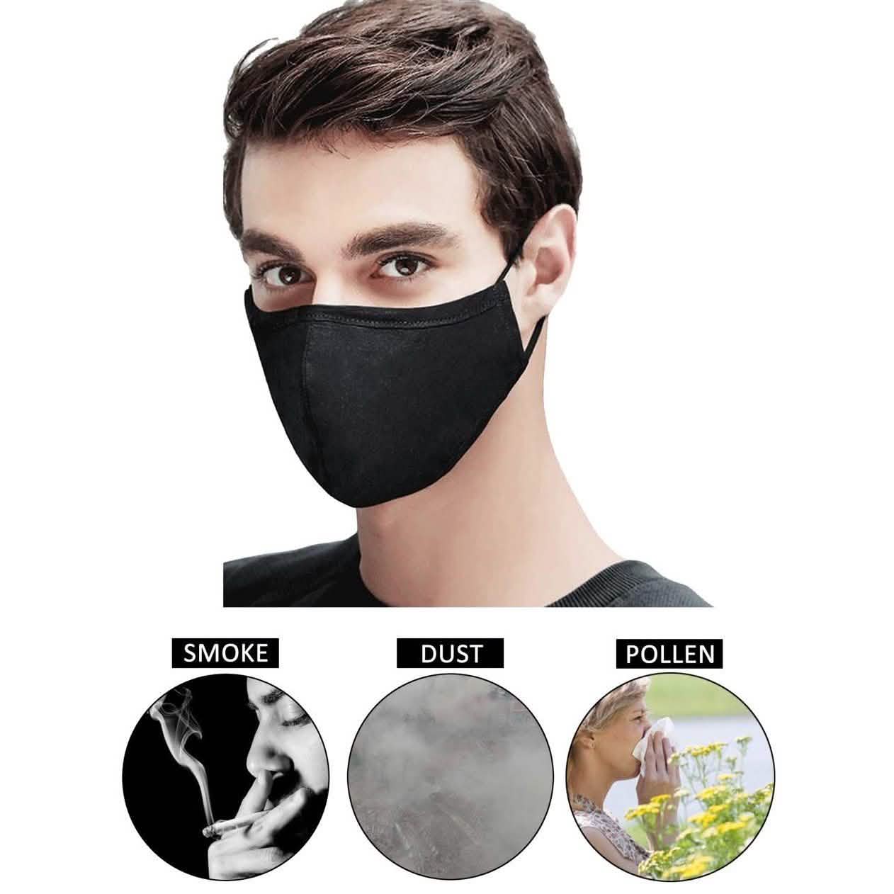 4-Pack: Reusable & Washable 2 Ply Soft Cotton Fabric Masks DailySale