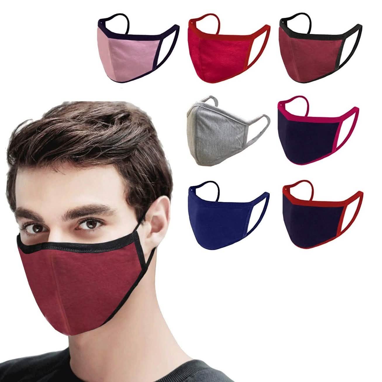 4-Pack: Reusable & Washable 2 Ply Soft Cotton Fabric Masks DailySale
