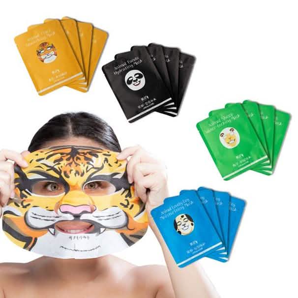 4-Pack: Secret Skin Animal Face Sheet Masks DailySale