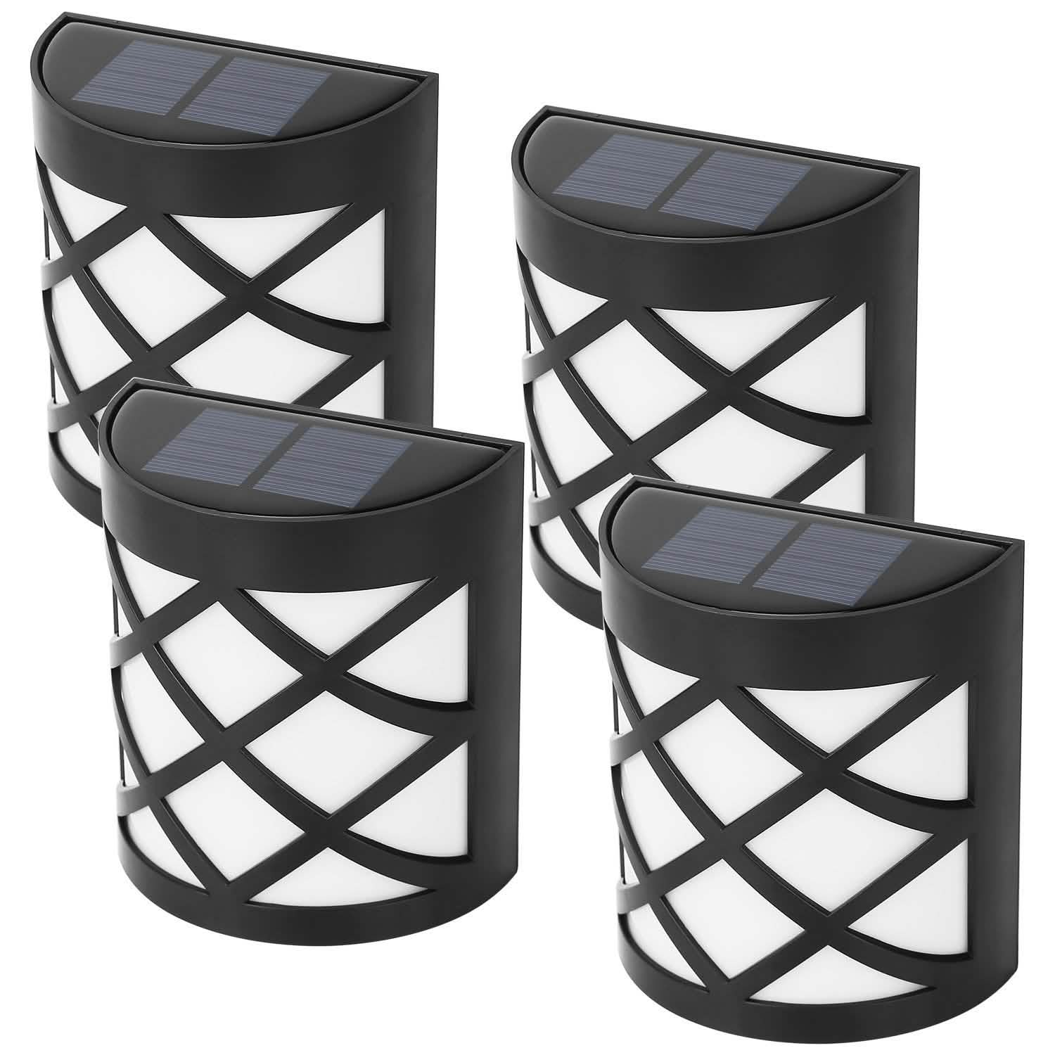 4-Pack: Solar Power LED Fence Light DailySale