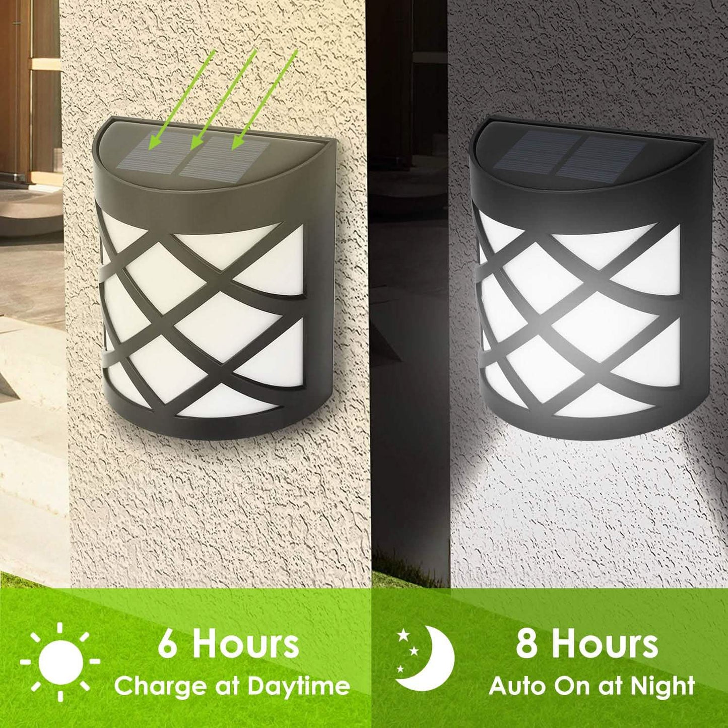 4-Pack: Solar Power LED Fence Light DailySale