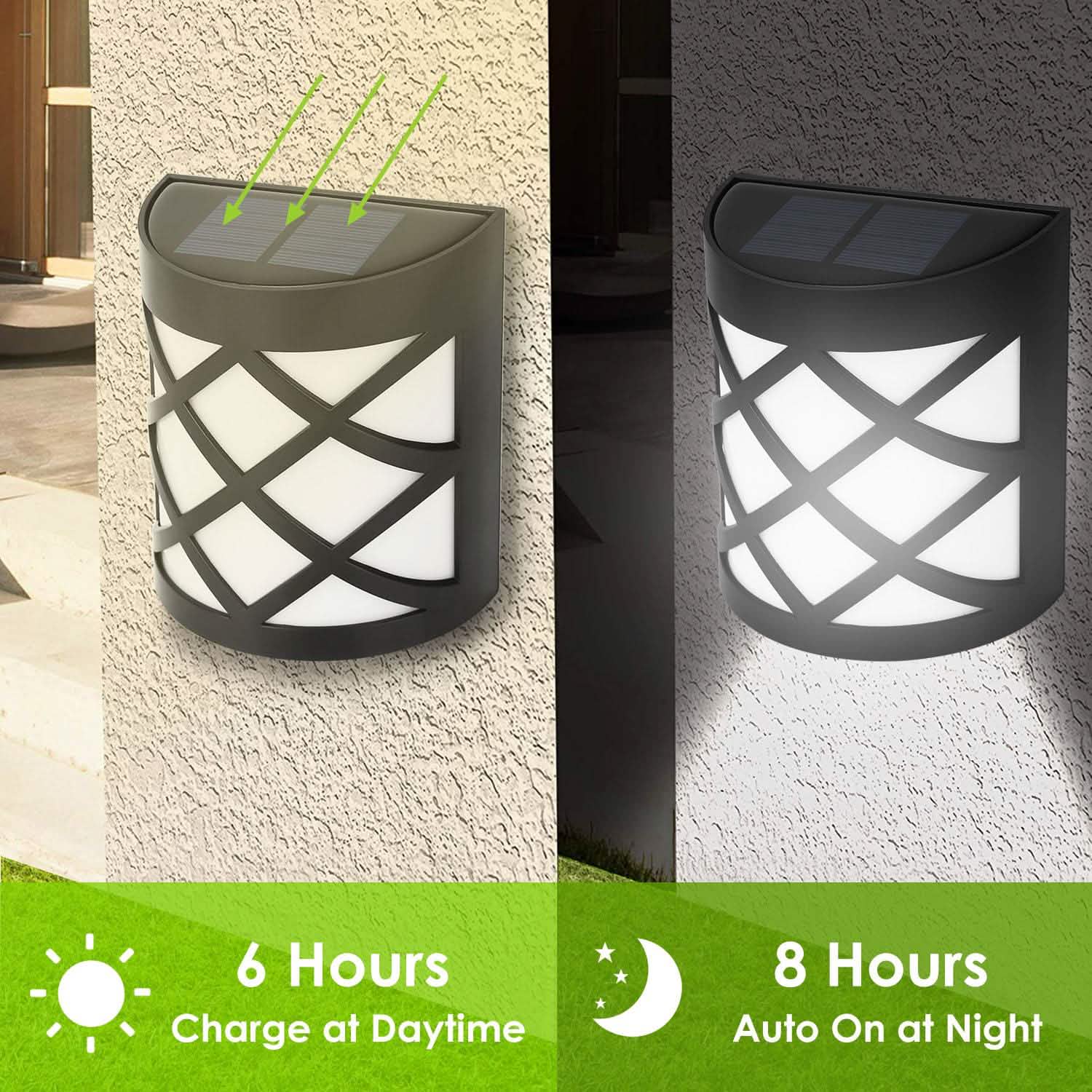 4-Pack: Solar Power LED Fence Light DailySale