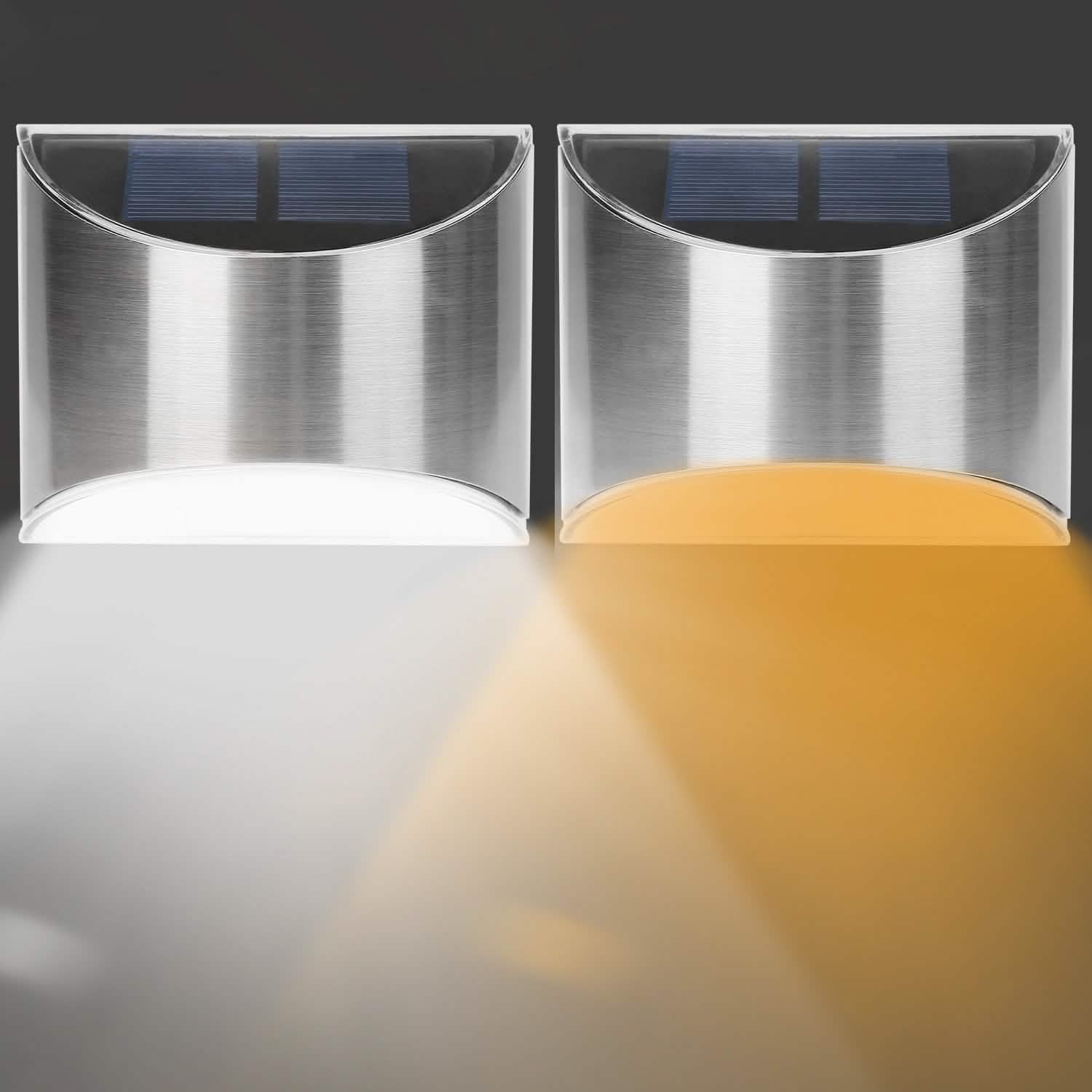 4-Pack: Solar Powered Deck Lights DailySale