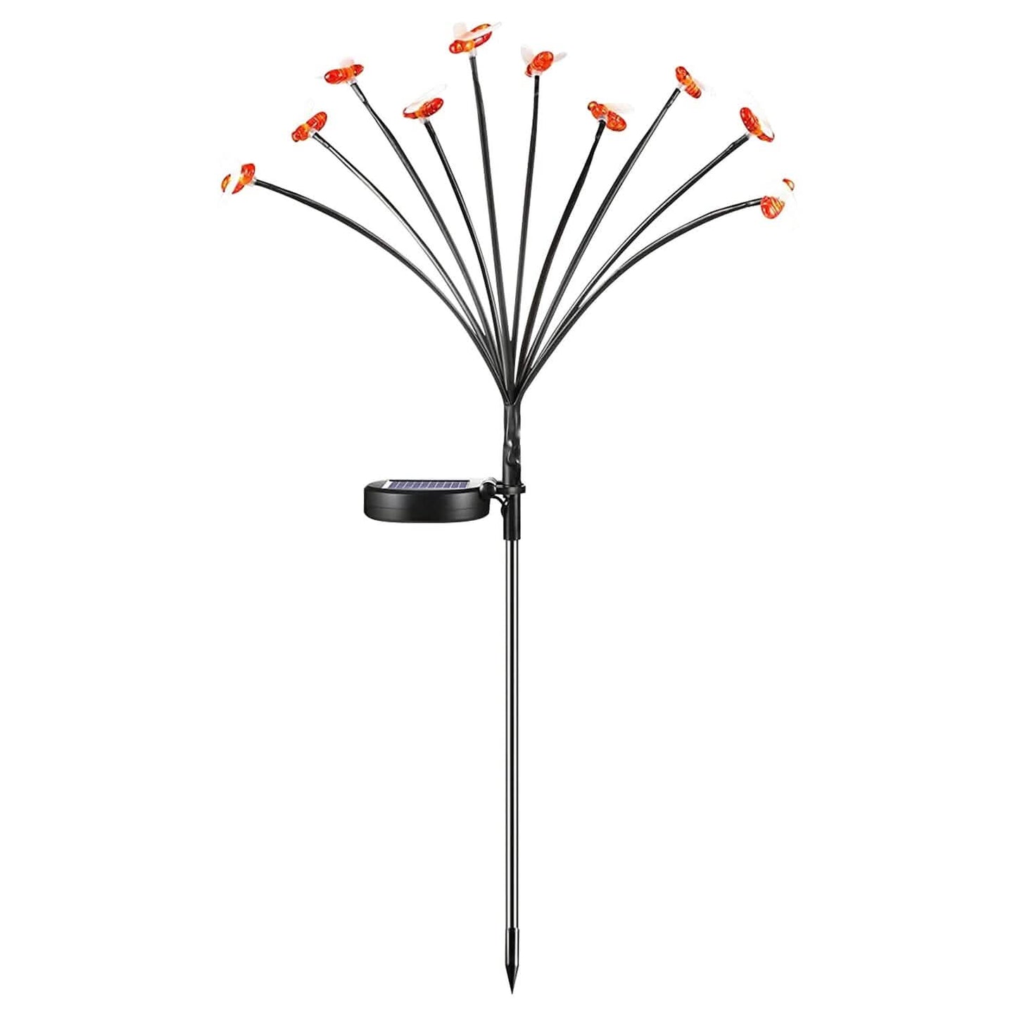 4-Pack: Solar Powered Stake Bee Light 2 Lighting Mode Lifelike Firefly DailySale