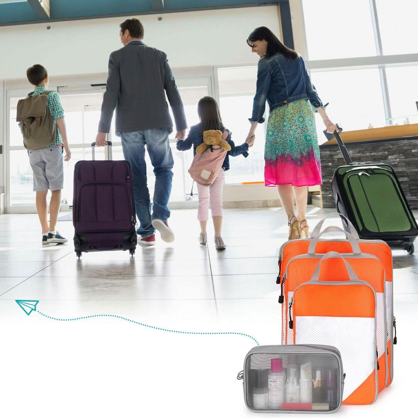 4-Pack: Travel Suitcase Storage Bag Set DailySale