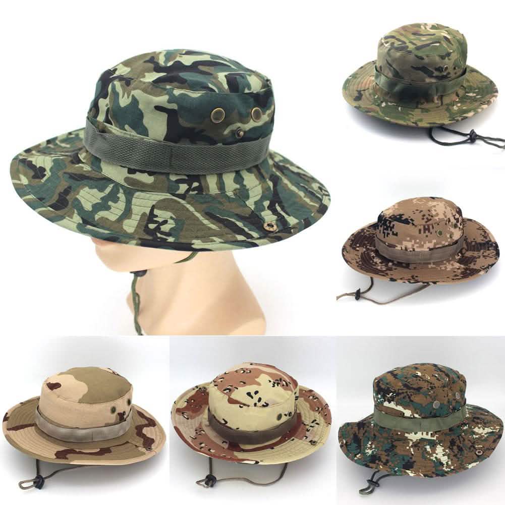 4-Pack: Unisex Camouflage Sun Hat for Outdoors DailySale