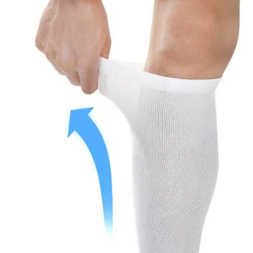 4-Pairs: White L/XL Compression Socks Running Sports Graduated Travel DailySale