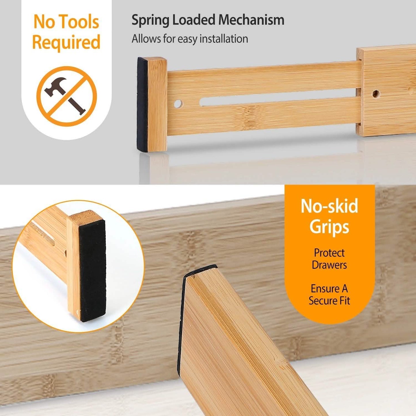 4-Piece: Adjustable Drawer Divider DailySale