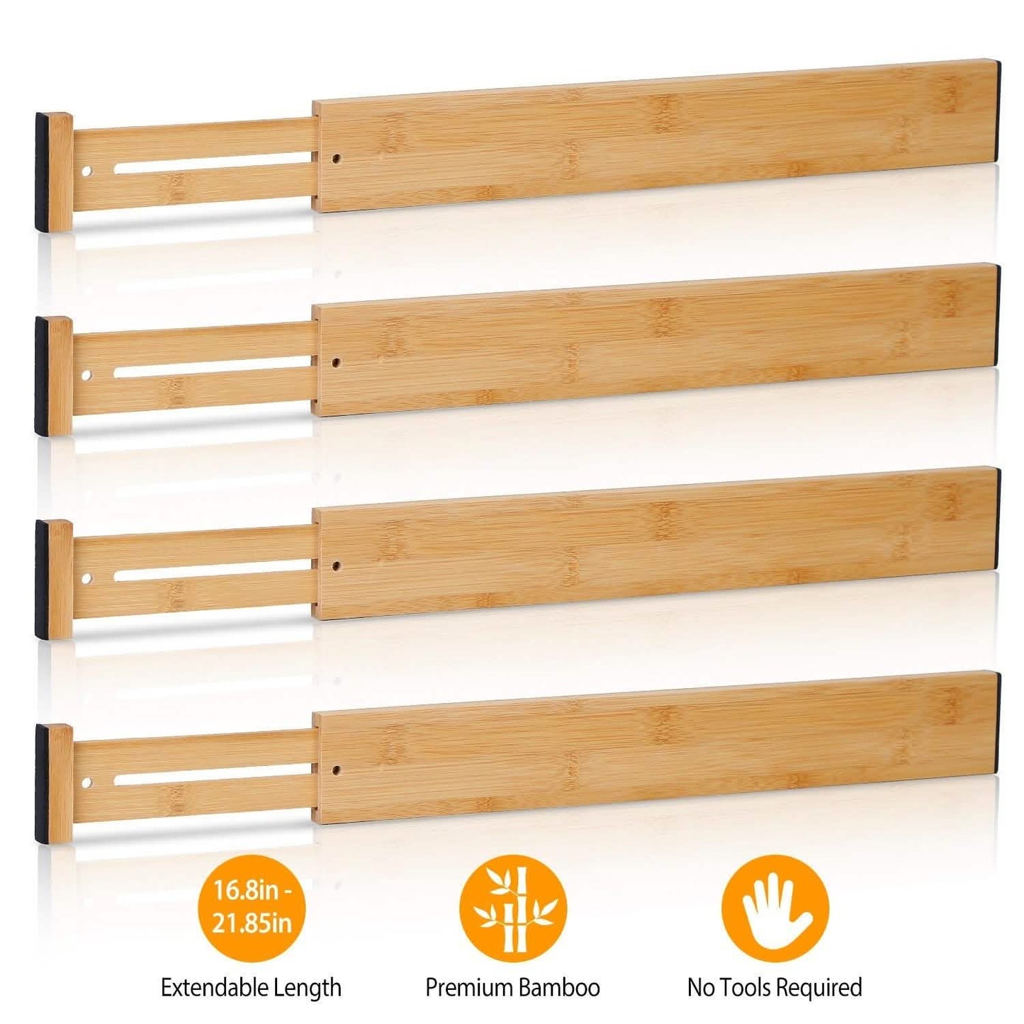 4-Piece: Adjustable Drawer Divider DailySale