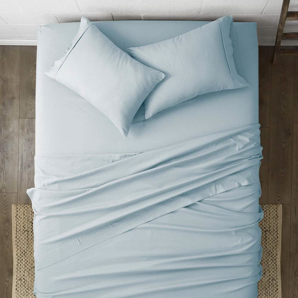 4-Piece: Checkered Embossed Sheet Set DailySale