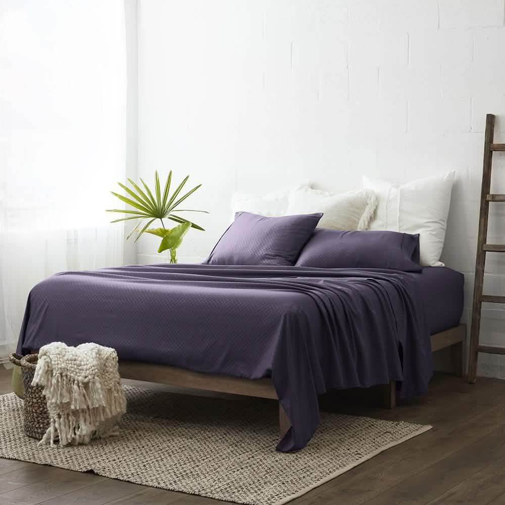 4-Piece: Checkered Embossed Sheet Set DailySale