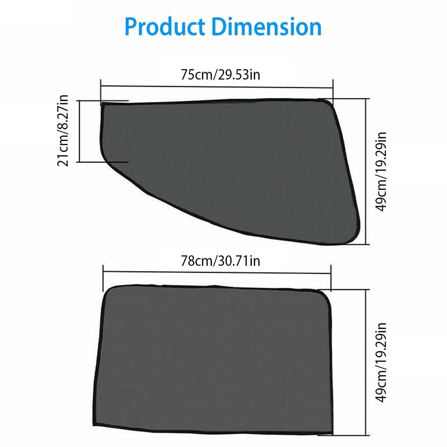 4-Piece: Front Rear Car Window Magnet Covers DailySale