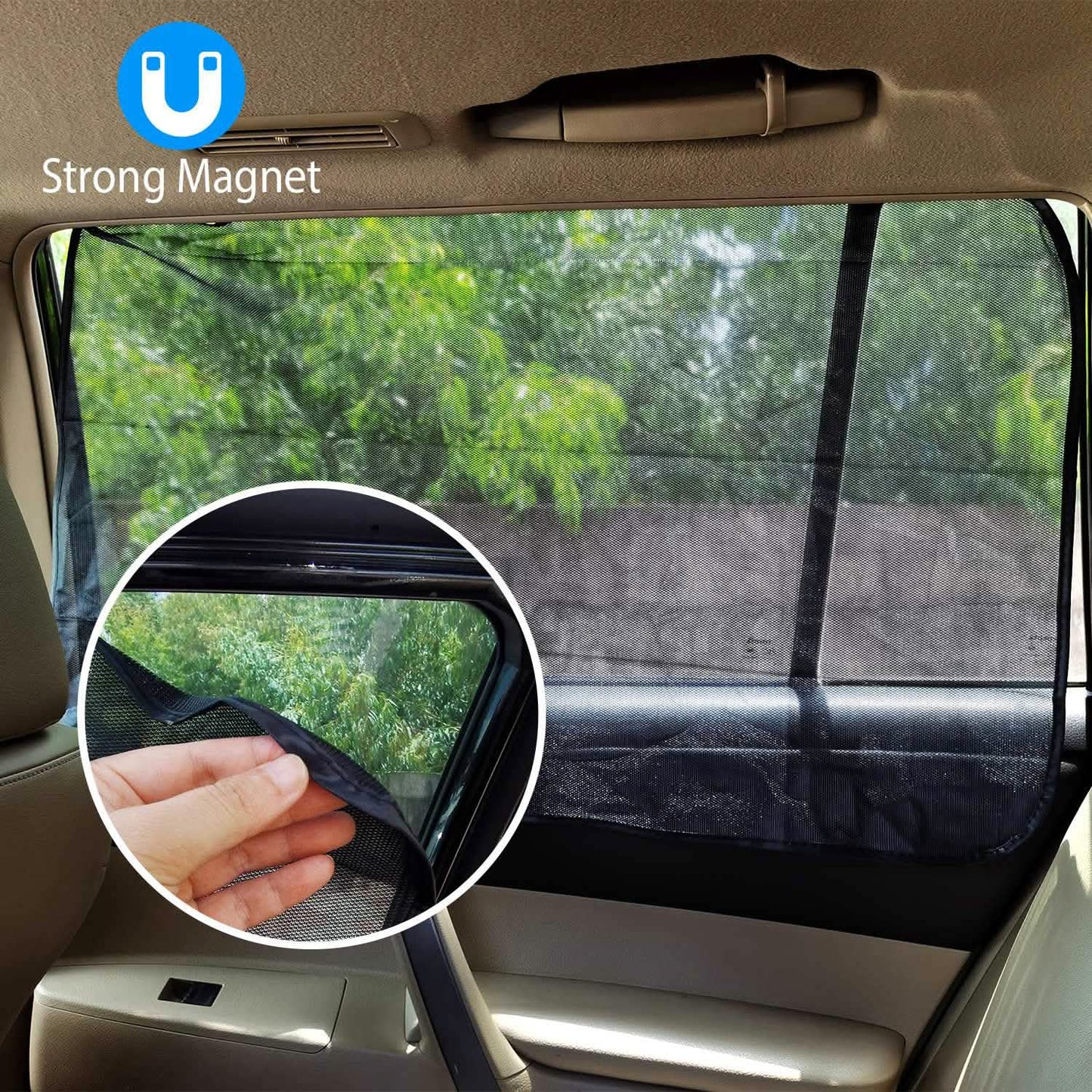 4-Piece: Front Rear Car Window Magnet Covers DailySale