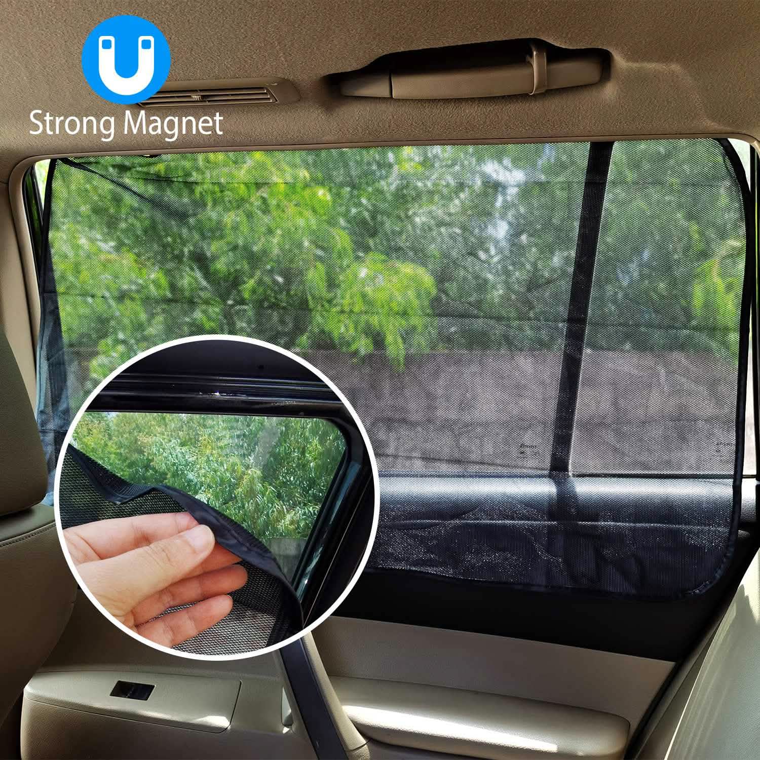 4-Piece: Front Rear Car Window Magnet Covers DailySale