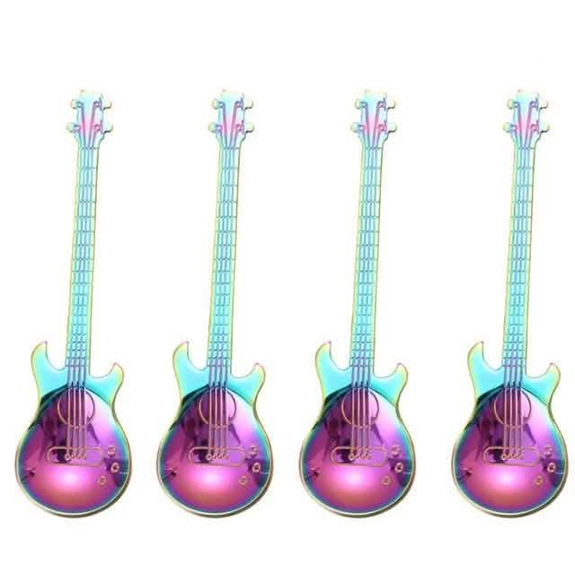 4-Piece: Guitar-Shaped Spoon Set DailySale