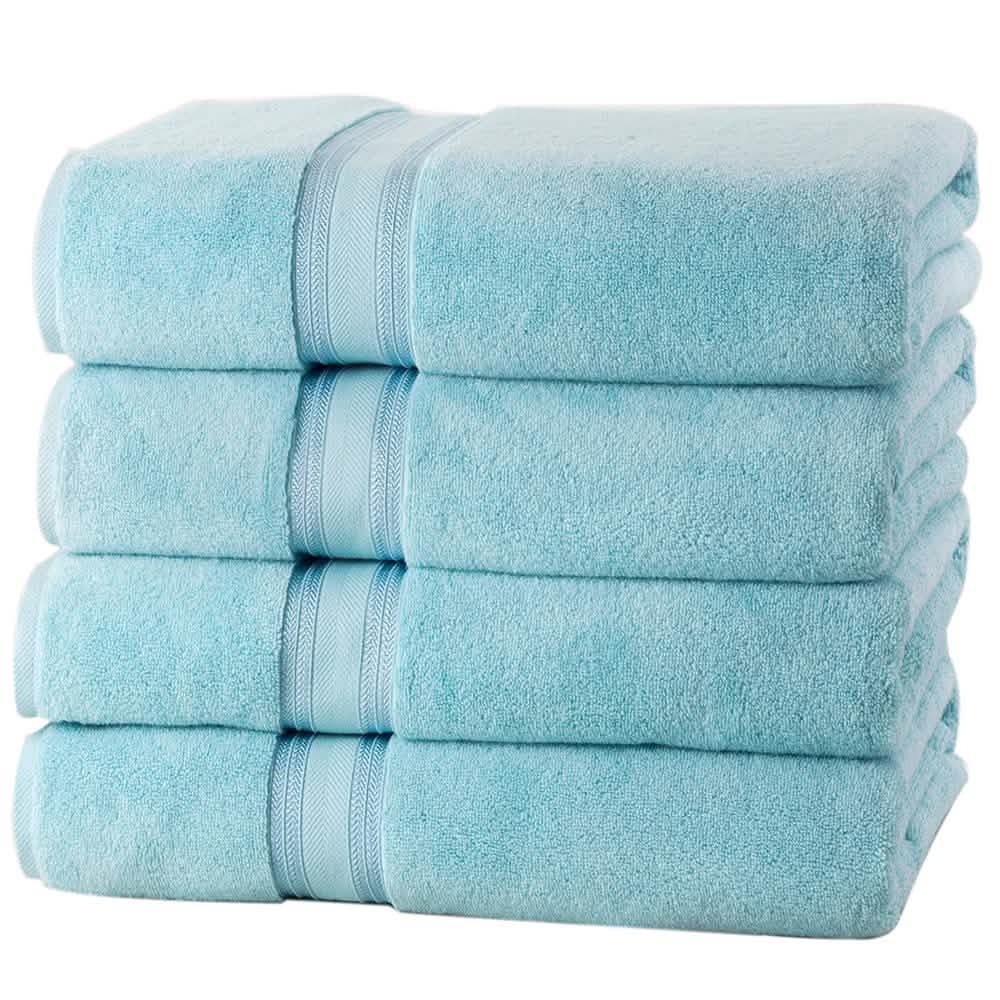 4-Piece Set: 550 GSM Zero Twist Cotton Bath Towels DailySale