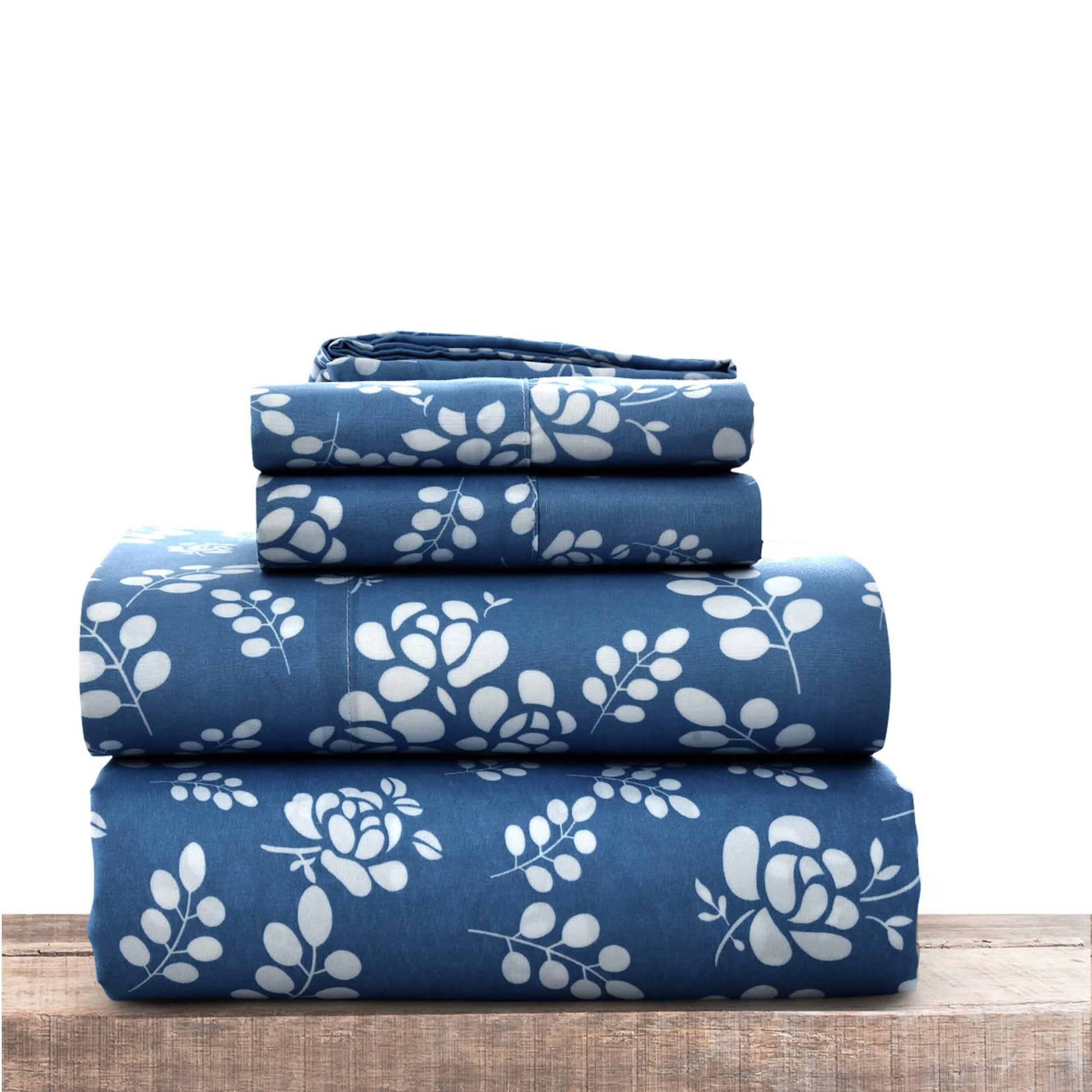 4-Piece Set: Floral Sheets Set Hypoallergenic Microfiber Ultra Soft Bed Sheets DailySale