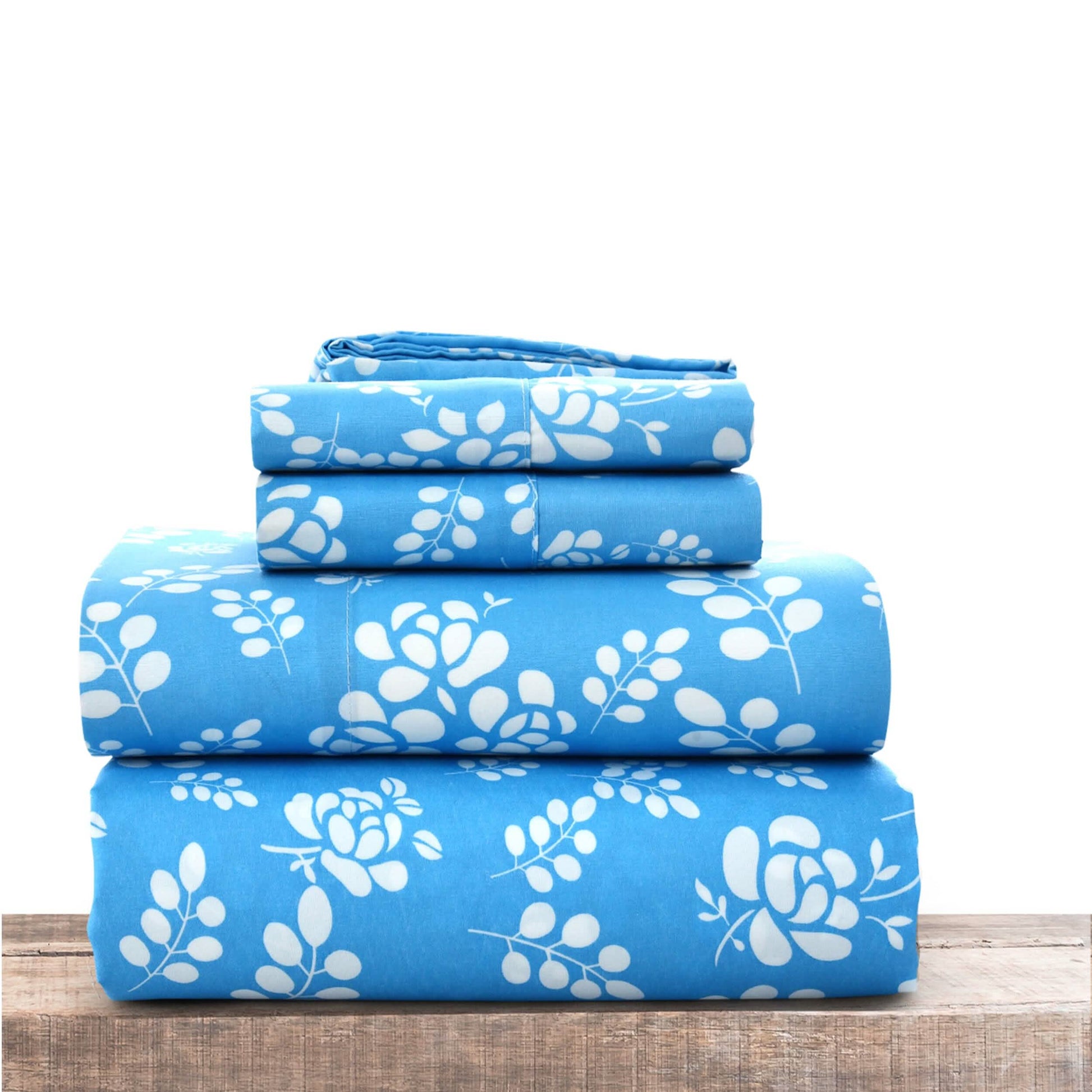 4-Piece Set: Floral Sheets Set Hypoallergenic Microfiber Ultra Soft Bed Sheets DailySale