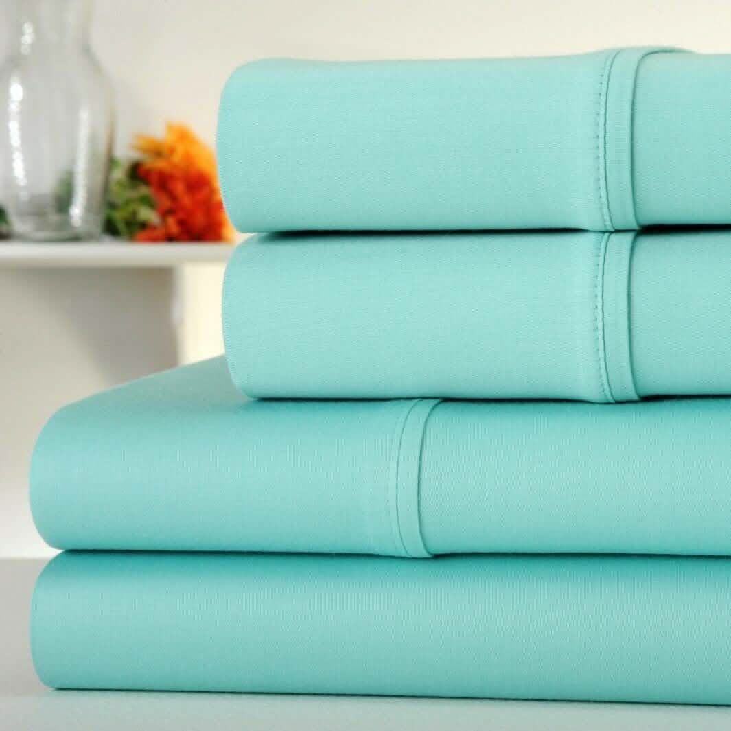 4-Piece Set: Kathy Ireland 300 Thread Count 100% Organic Cotton Percale DailySale