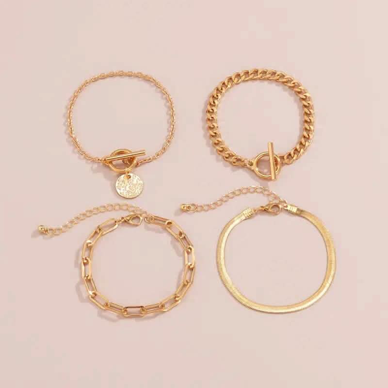 4-Piece Set: Women's Simple Fashion Bracelets DailySale