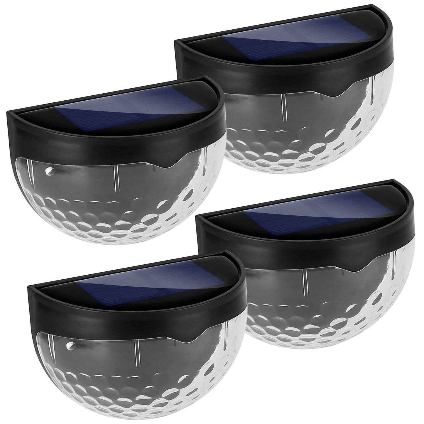 4-Piece: Solar Fence Outdoor Lights DailySale