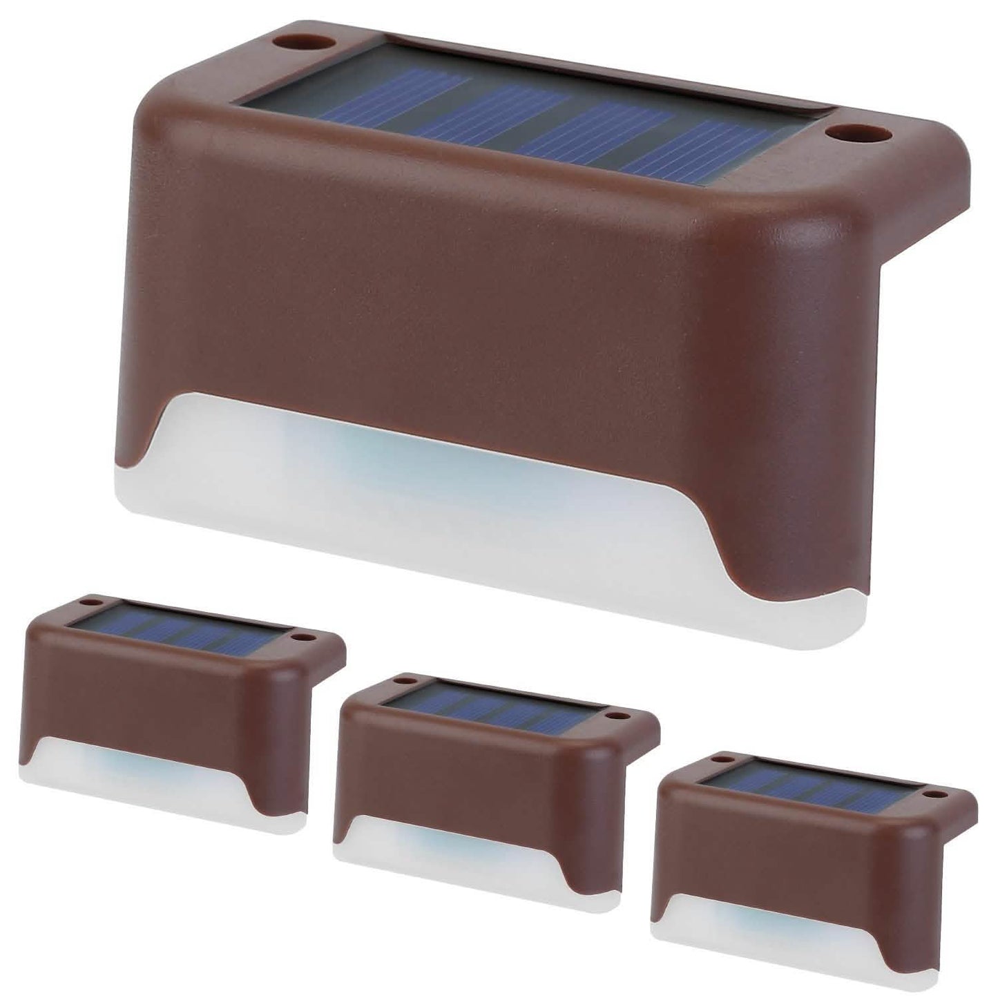 4-Piece: Solar Powered LED Step Lights DailySale