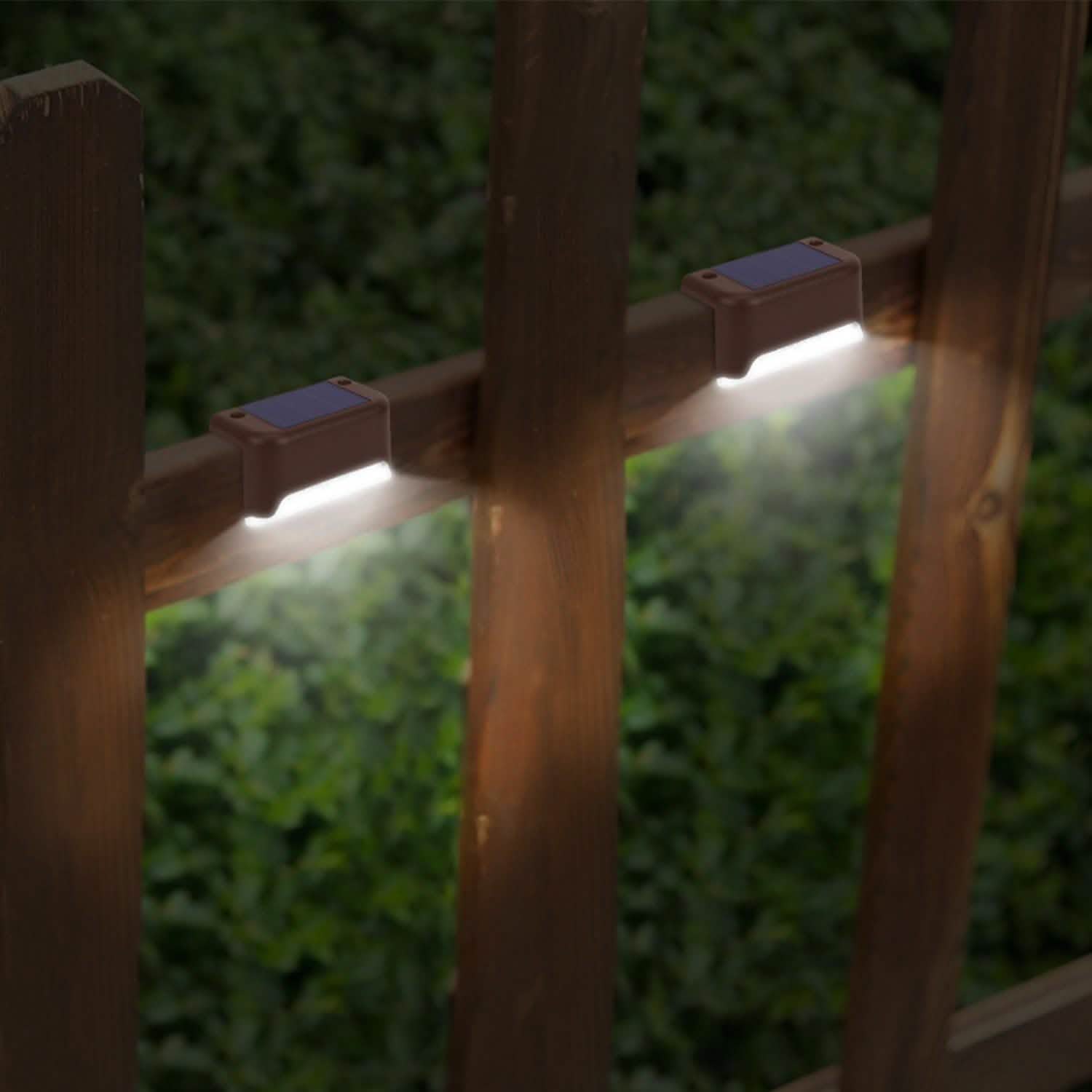 4-Piece: Solar Powered LED Step Lights DailySale