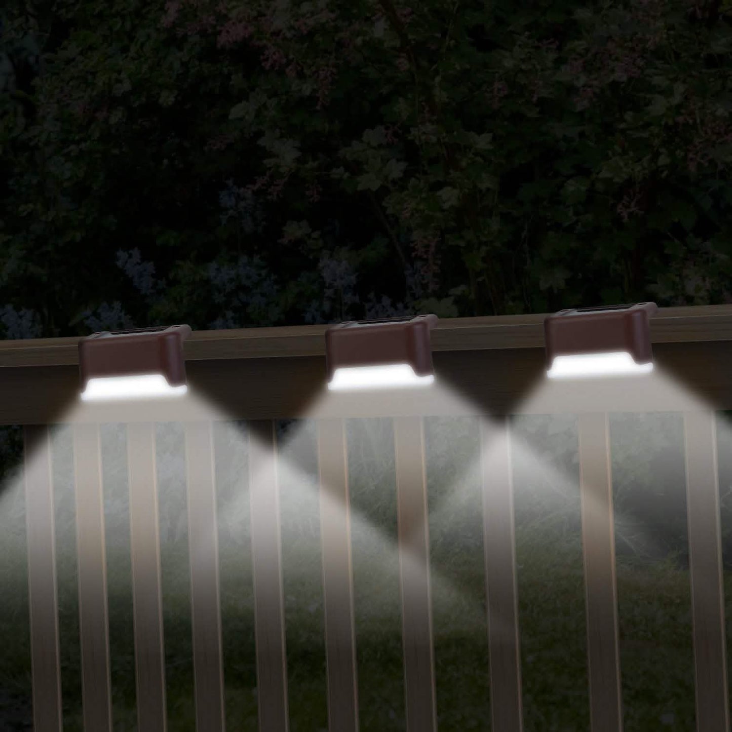 4-Piece: Solar Powered LED Step Lights DailySale