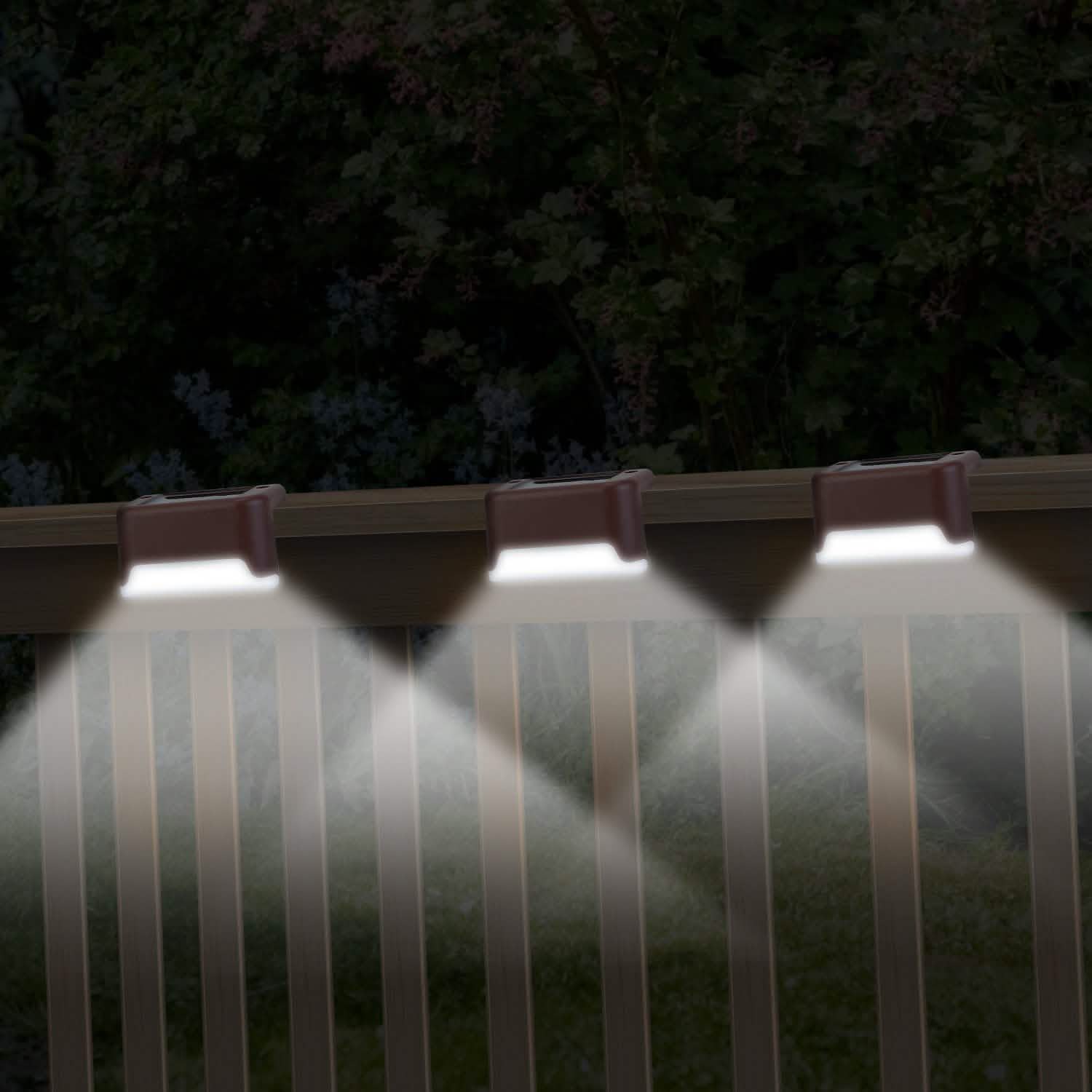 4-Piece: Solar Powered LED Step Lights DailySale