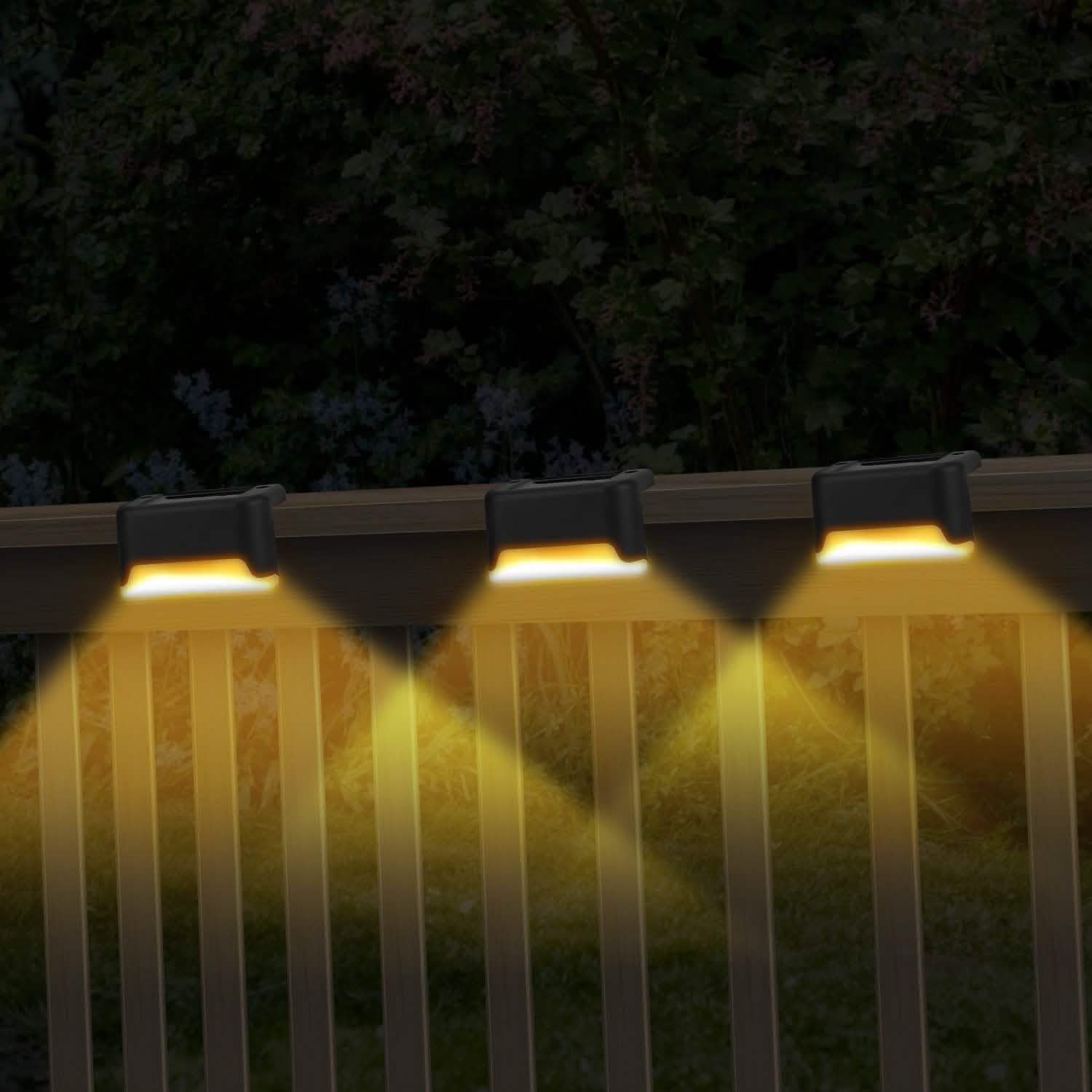 4-Piece: Solar Powered LED Step Lights DailySale