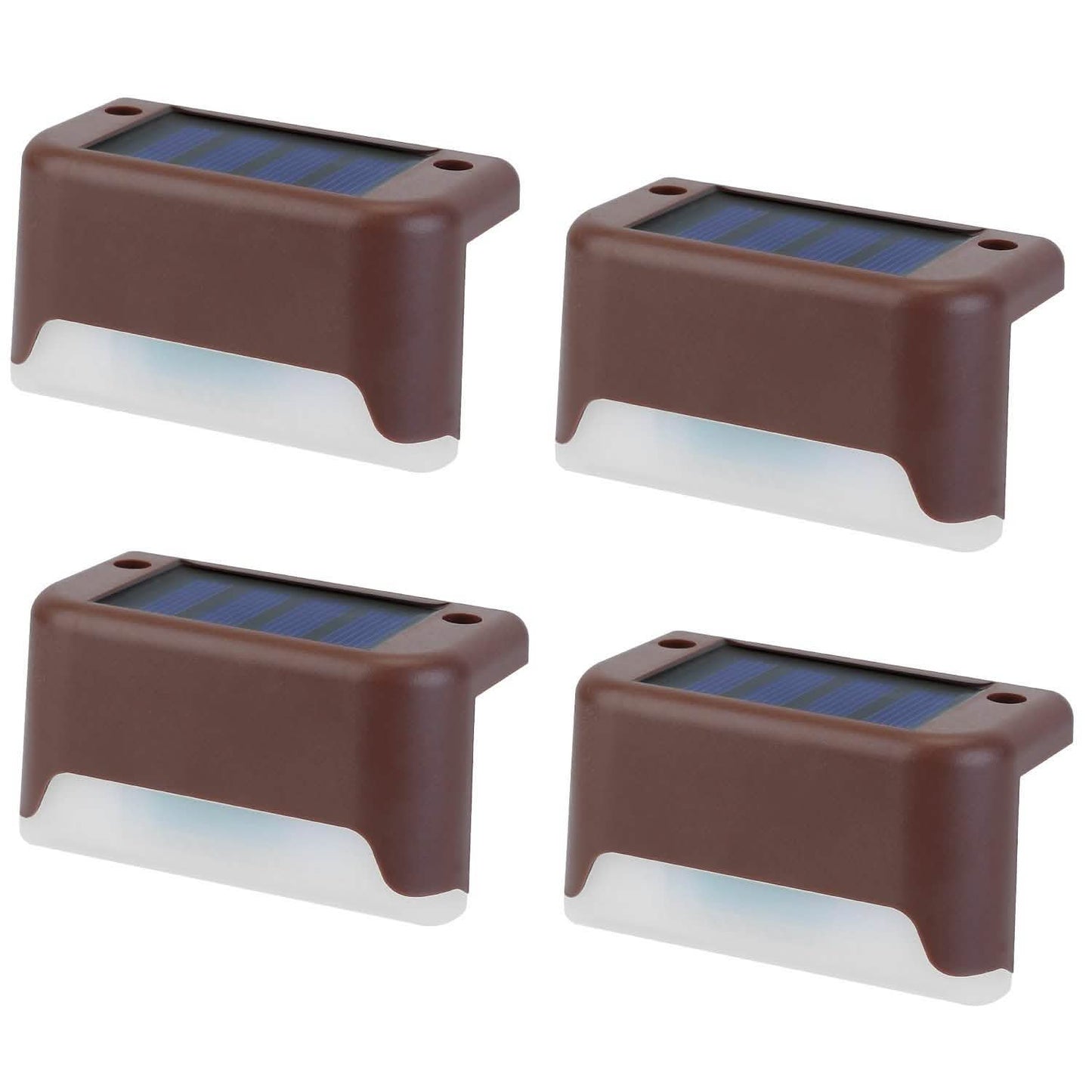 4-Piece: Solar Powered LED Step Lights DailySale
