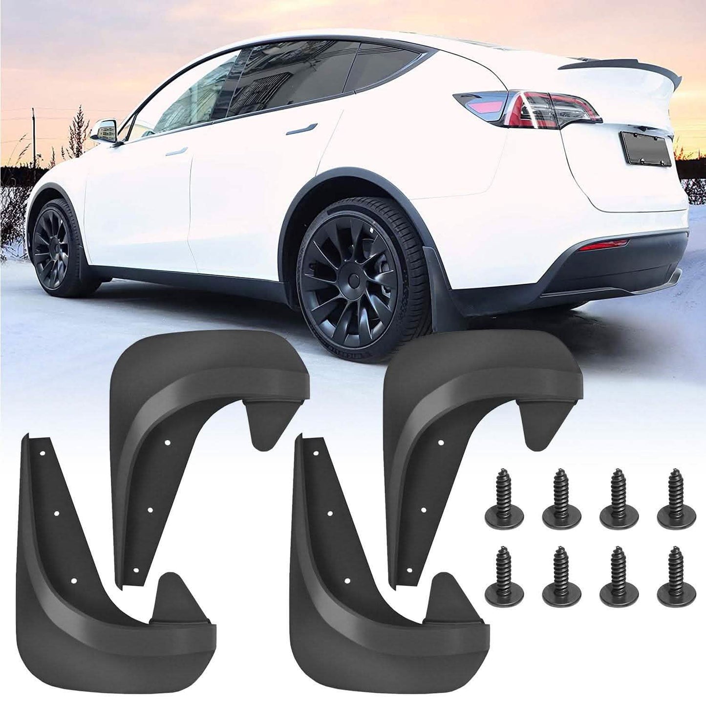 4-Piece: Universal Fit Car Mudguard Flaps DailySale
