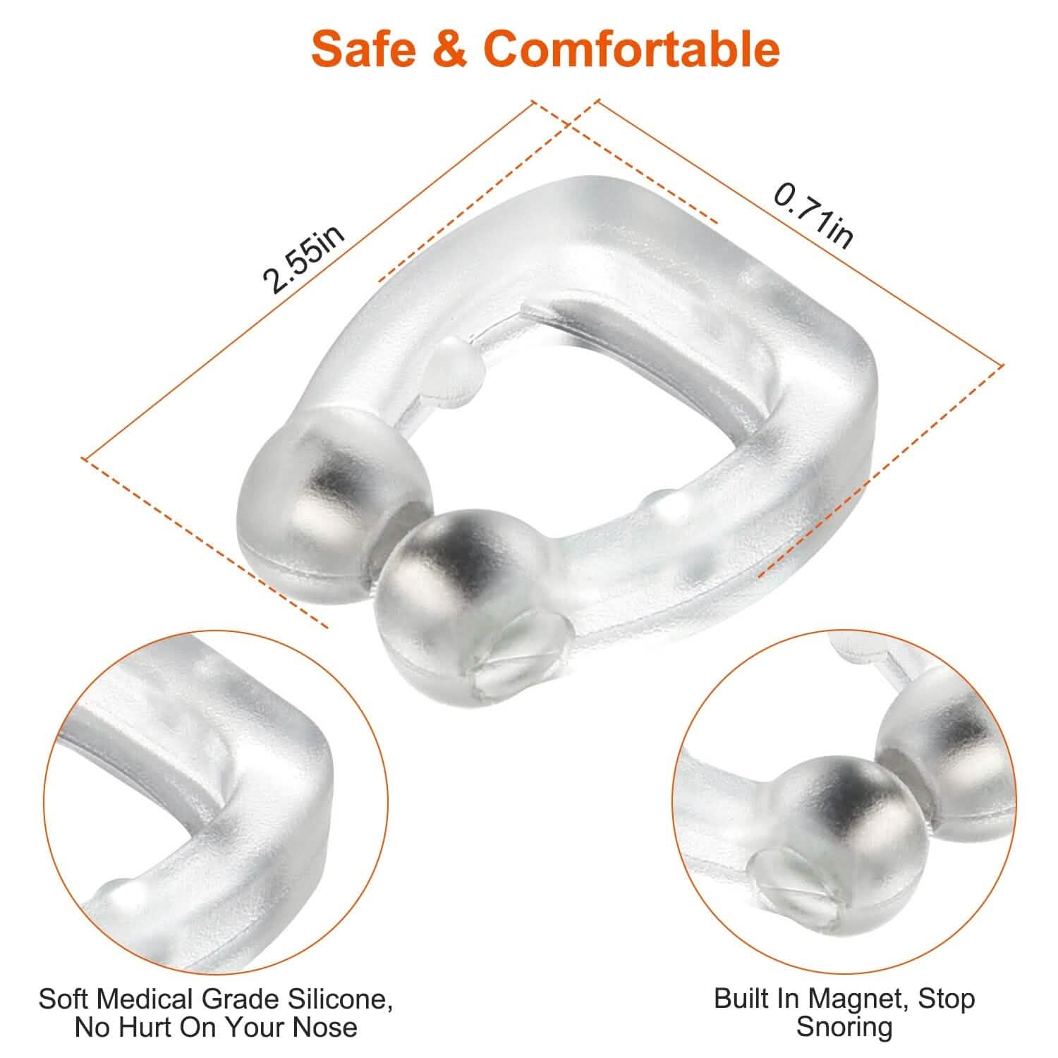 4-Pieces: Magnetic Nose Clip Anti Snoring Device DailySale