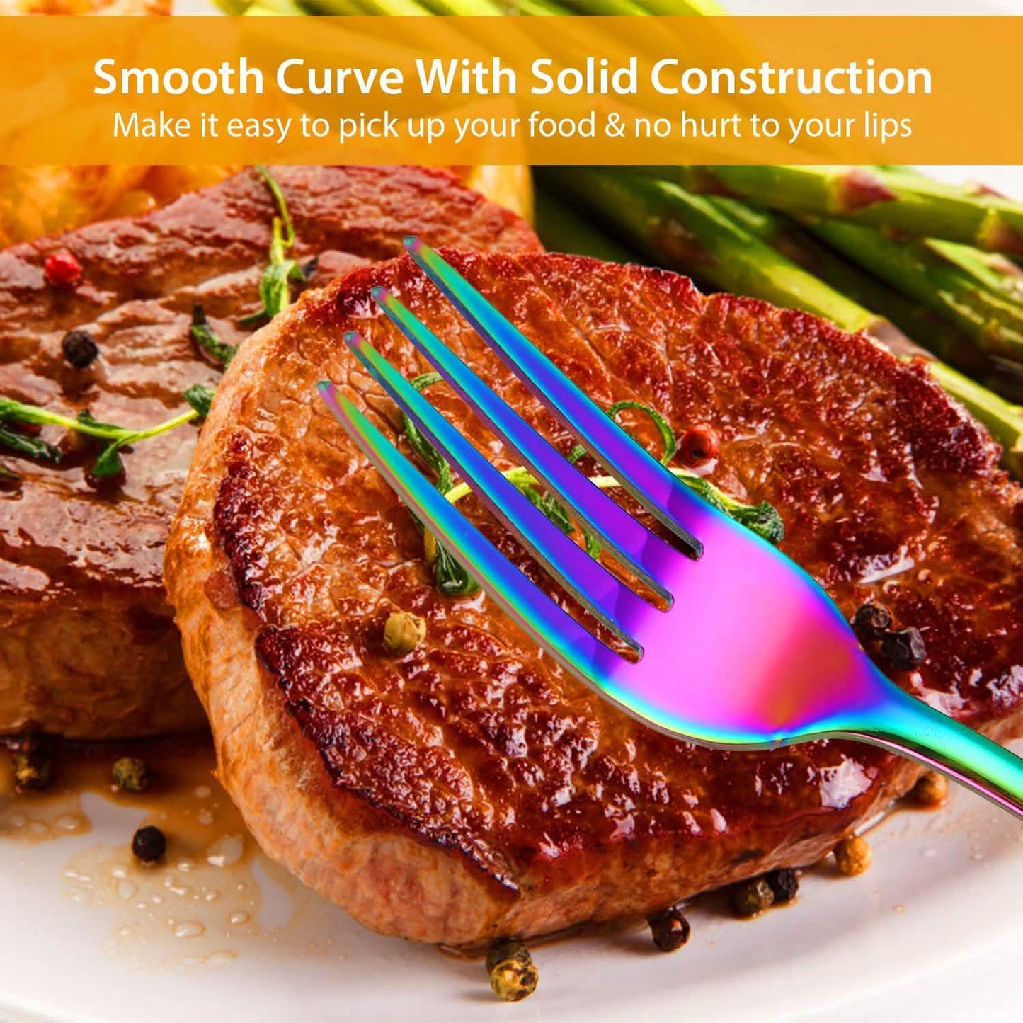 4-Pieces Set: Flatware Stainless Steel Silverware Cutlery Kitchen Set DailySale