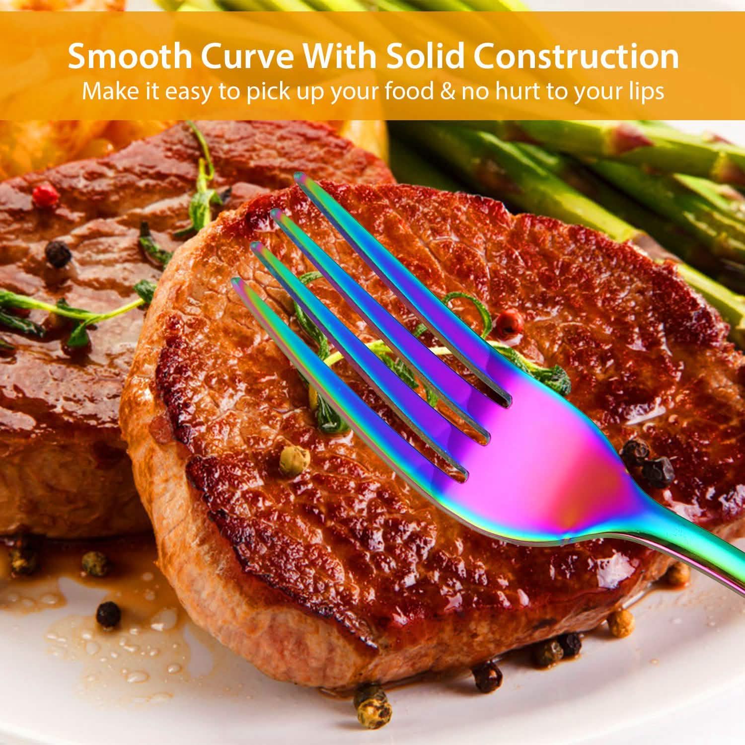 4-Pieces Set: Flatware Stainless Steel Silverware Cutlery Kitchen Set DailySale