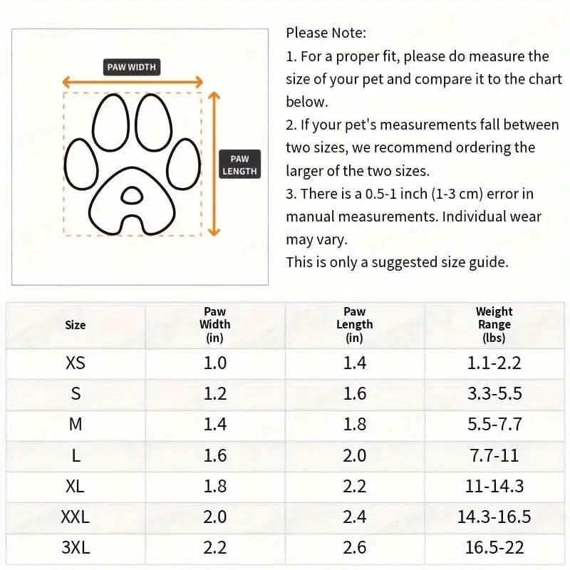 4-Pieces: Water-Resistant Dog Bootie Shoes DailySale