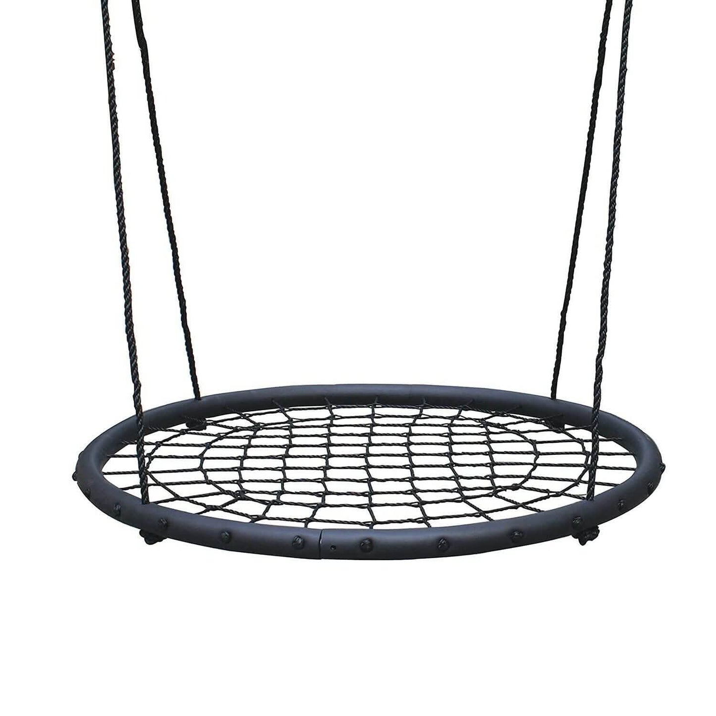 40" Disc Swings Seat Flying Saucer Tree Rope Web Net DailySale