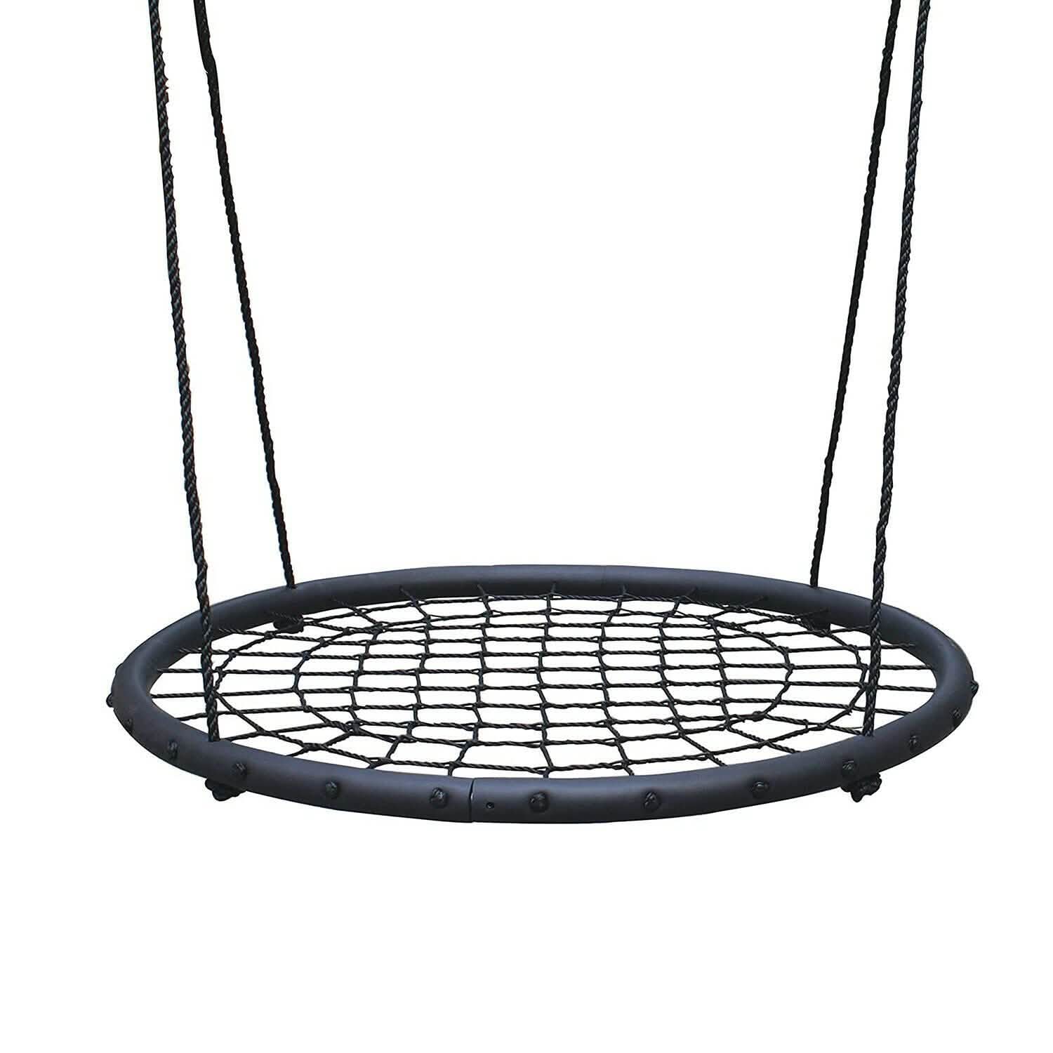 40" Disc Swings Seat Flying Saucer Tree Rope Web Net DailySale