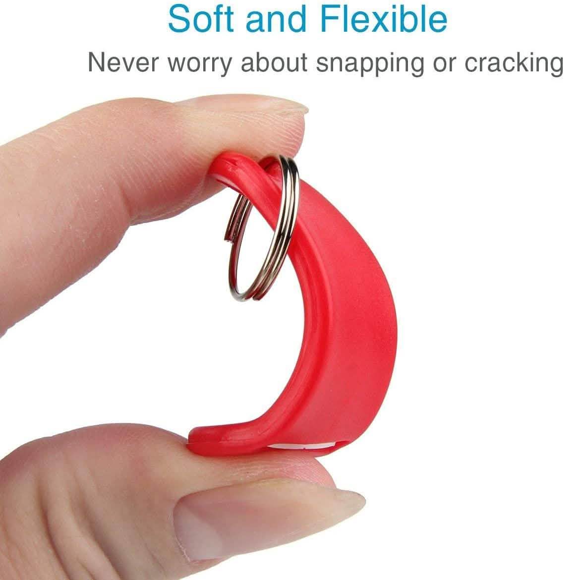 40-Pack: Uniclife Tough Plastic Key Tags with Split Ring Label Window DailySale